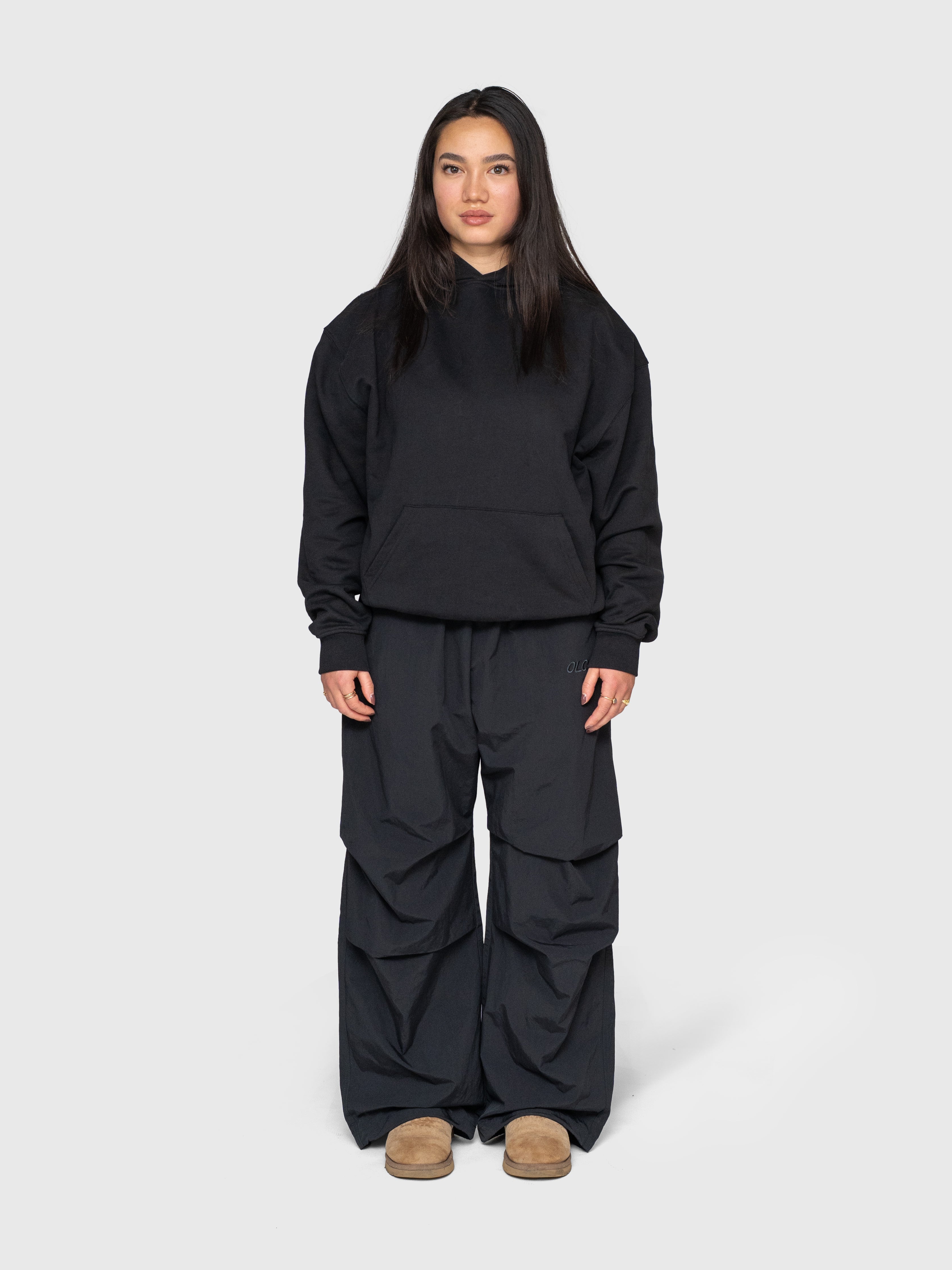 Anywear Heavyweight Hoodie - Black/White