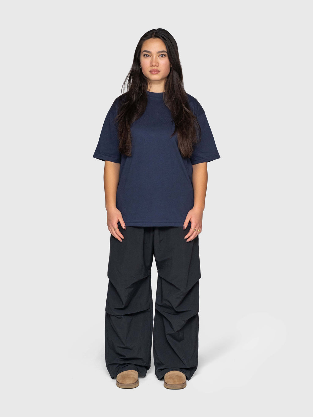 Anywear Box Tee - Navy/Yellow