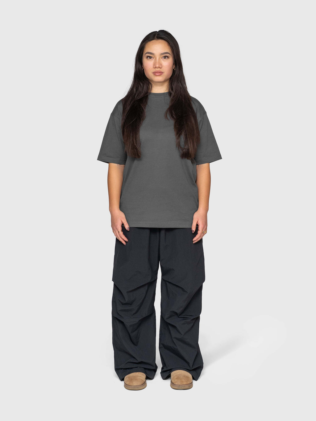 Anywear Box Tee - Steel/Black