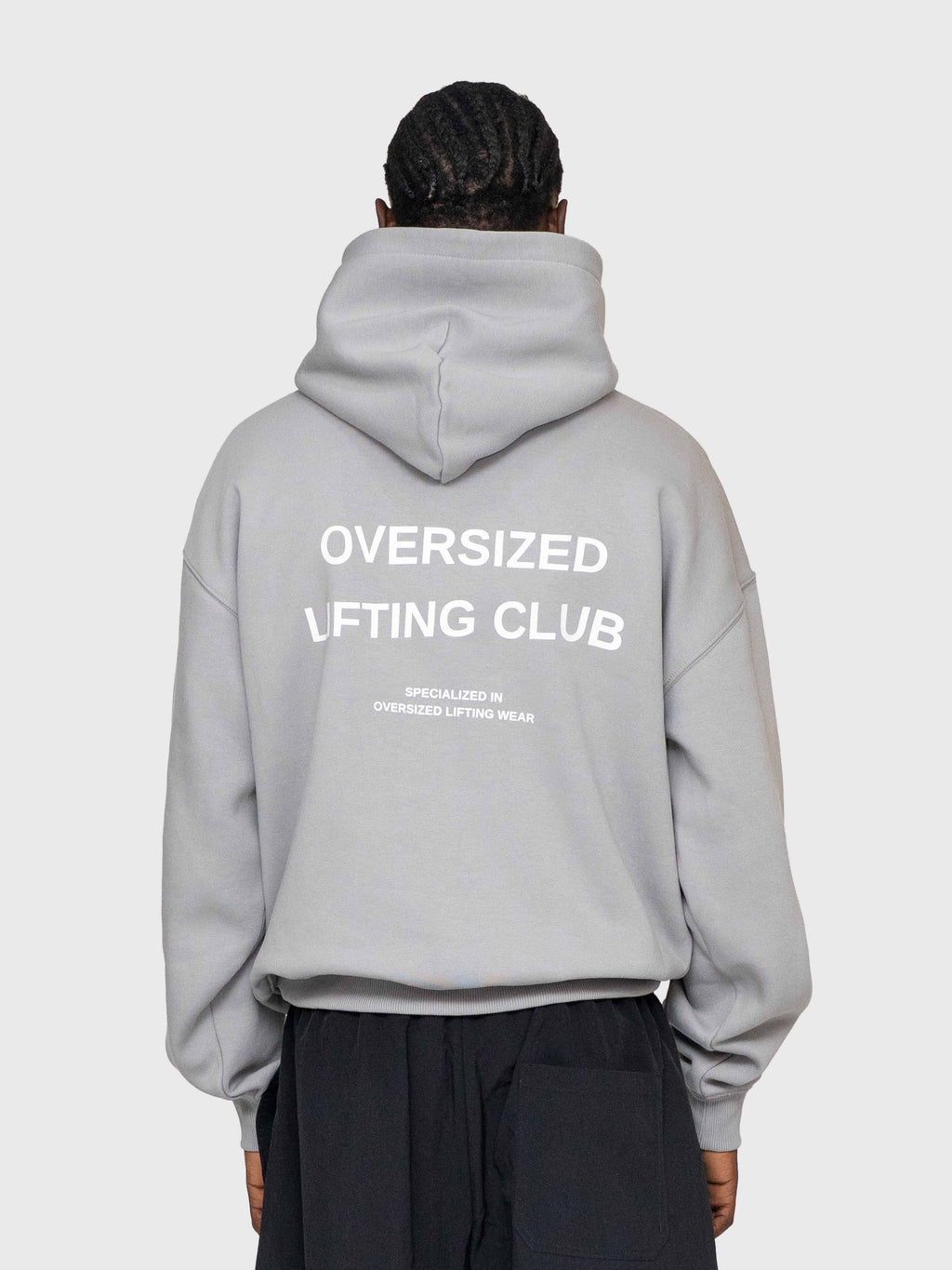 Confidence Hoodie - Neutral Grey/White