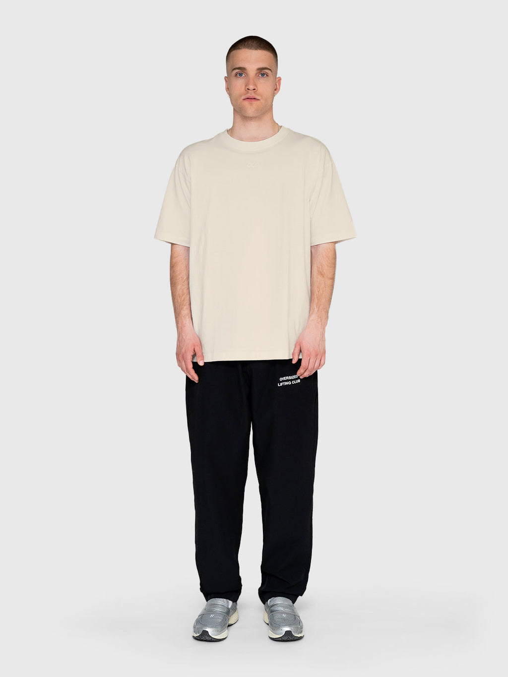 Logo Box Tee - Beige/Brown