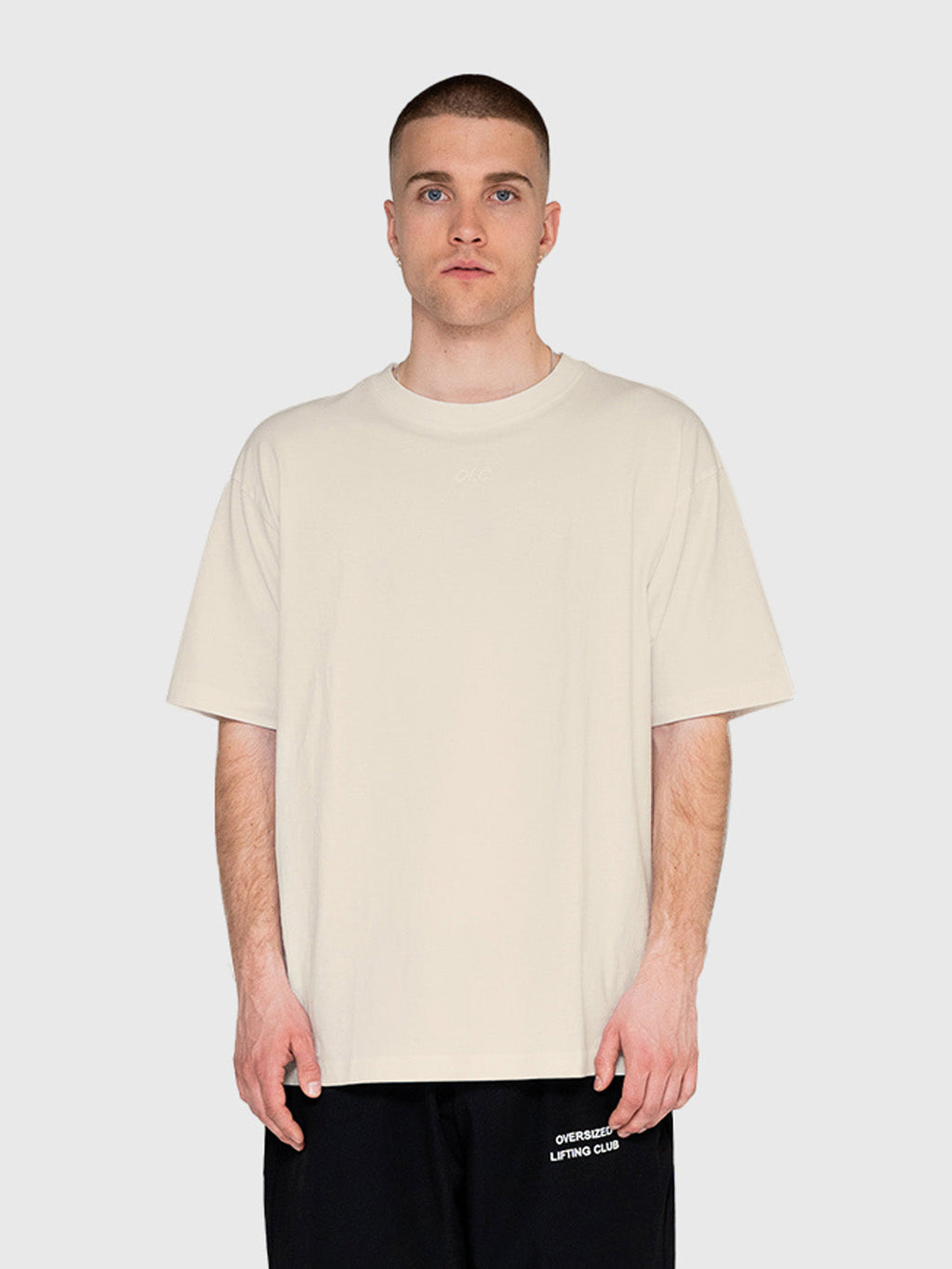 Logo Box Tee - Beige/Brown