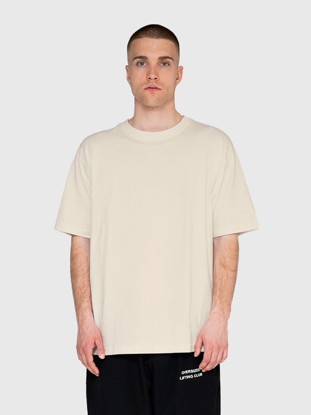 Logo Box Tee - Beige/Brown