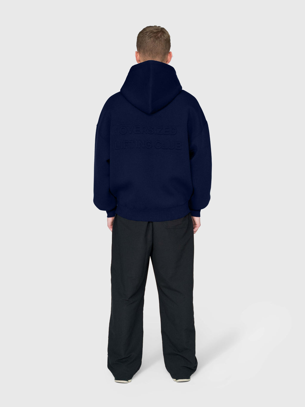 Scuba Embossed Zip Hoodie - Midnight Navy