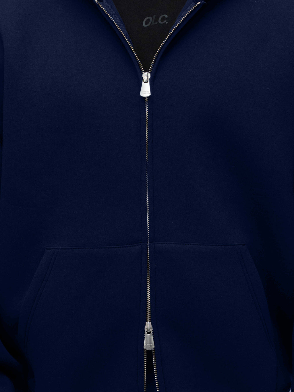 Scuba Embossed Zip Hoodie - Midnight Navy