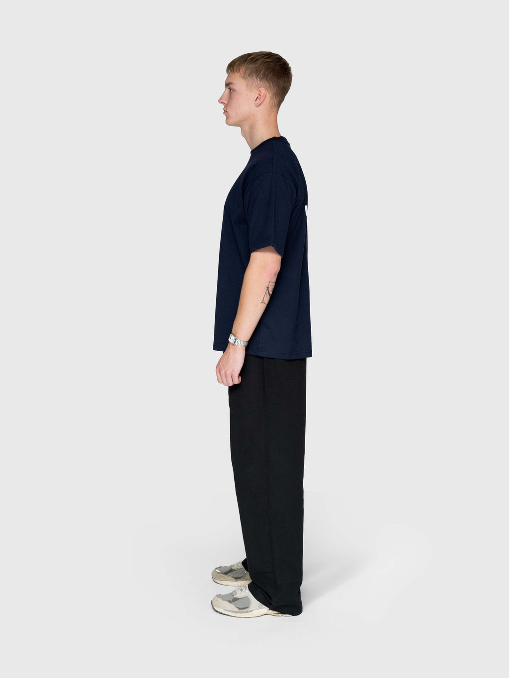 Confidence Box Tee - Navy/White