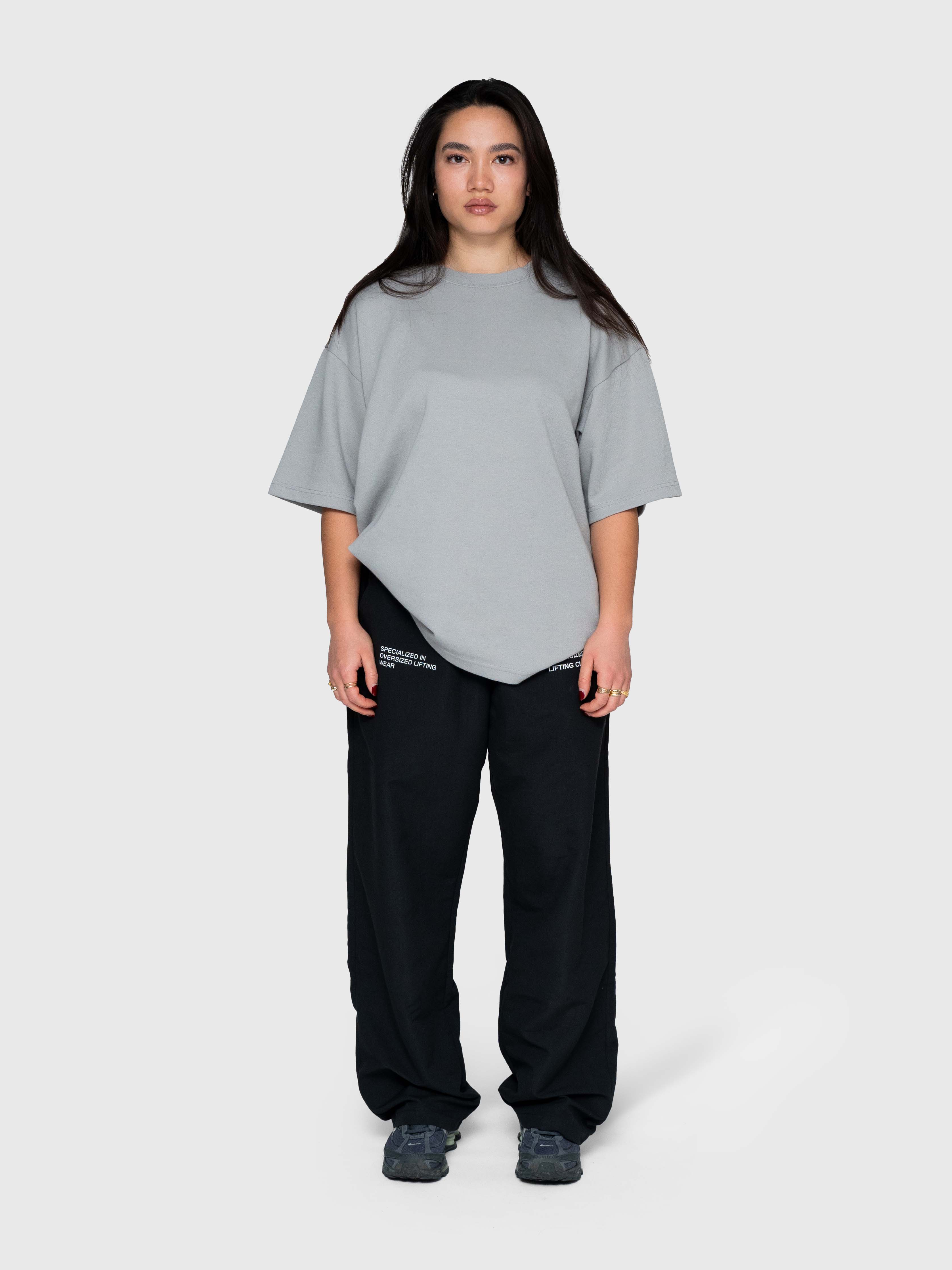 Interlock Stamina Box Tee - Neutral Gray/White