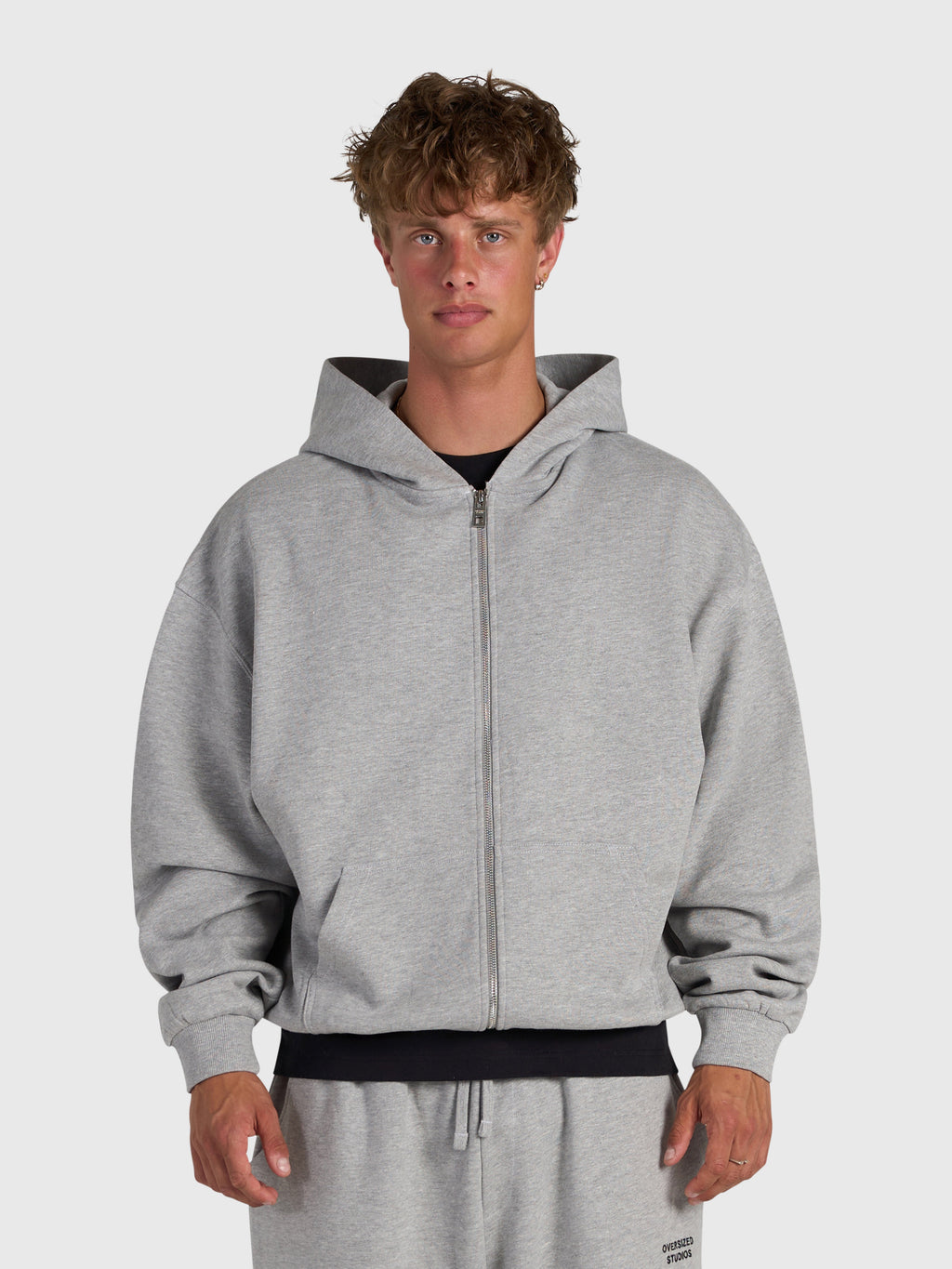 Confidence V2 Zip Hoodie - Cloud Grey/Black