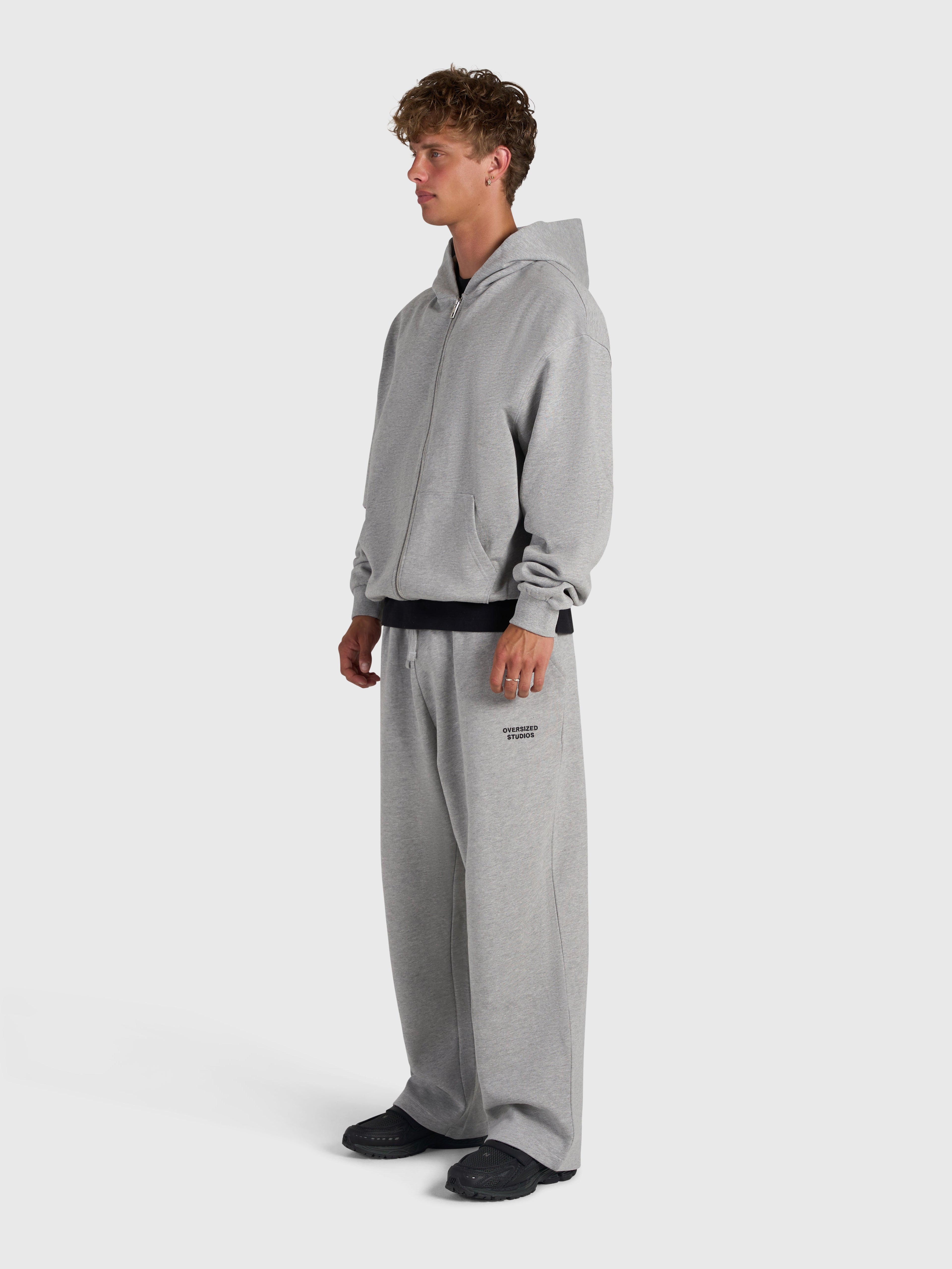 Confidence V2 Zip Hoodie - Cloud Grey/Black