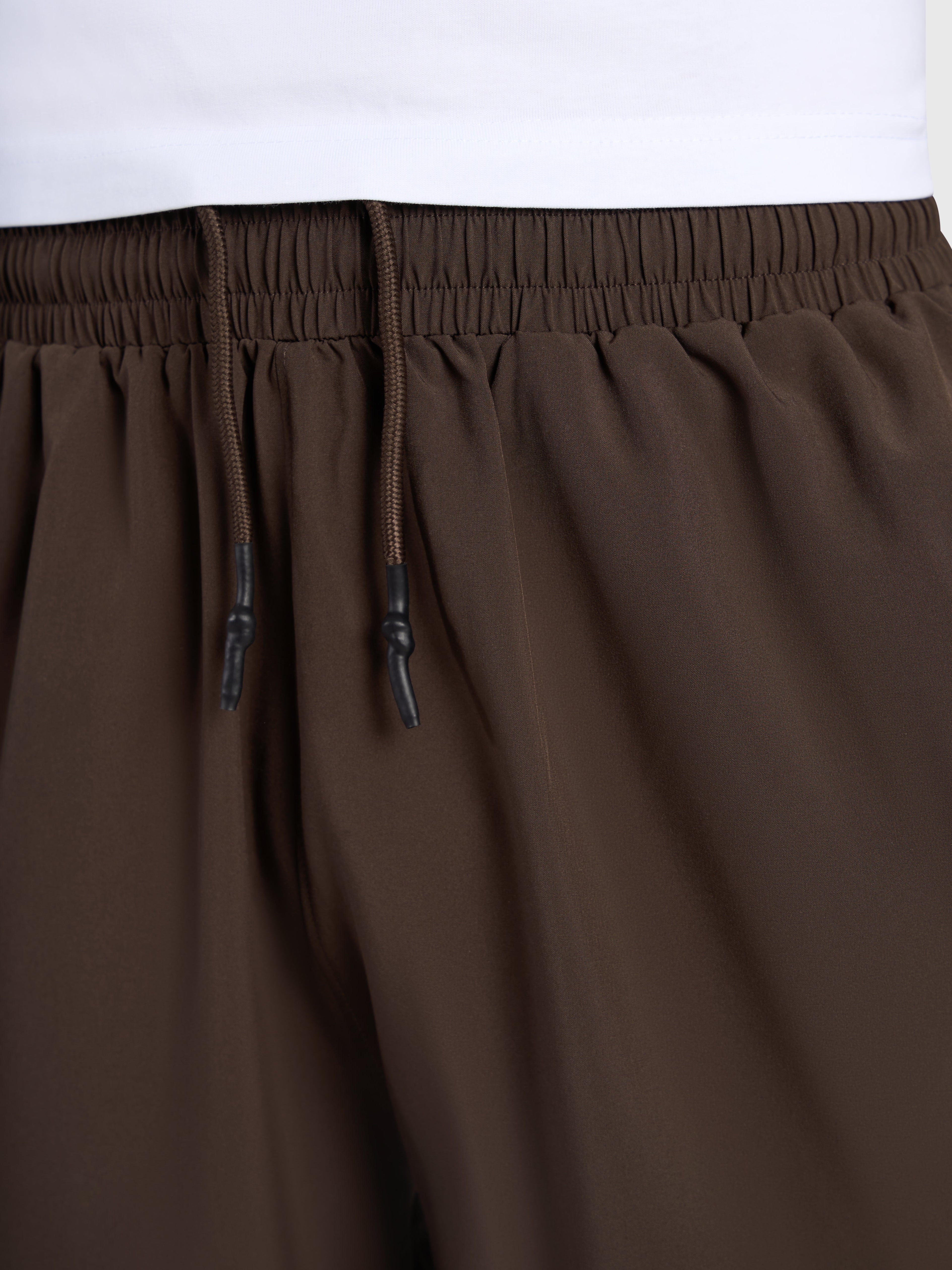 Confidence V2 Tech Shorts - Brown/White