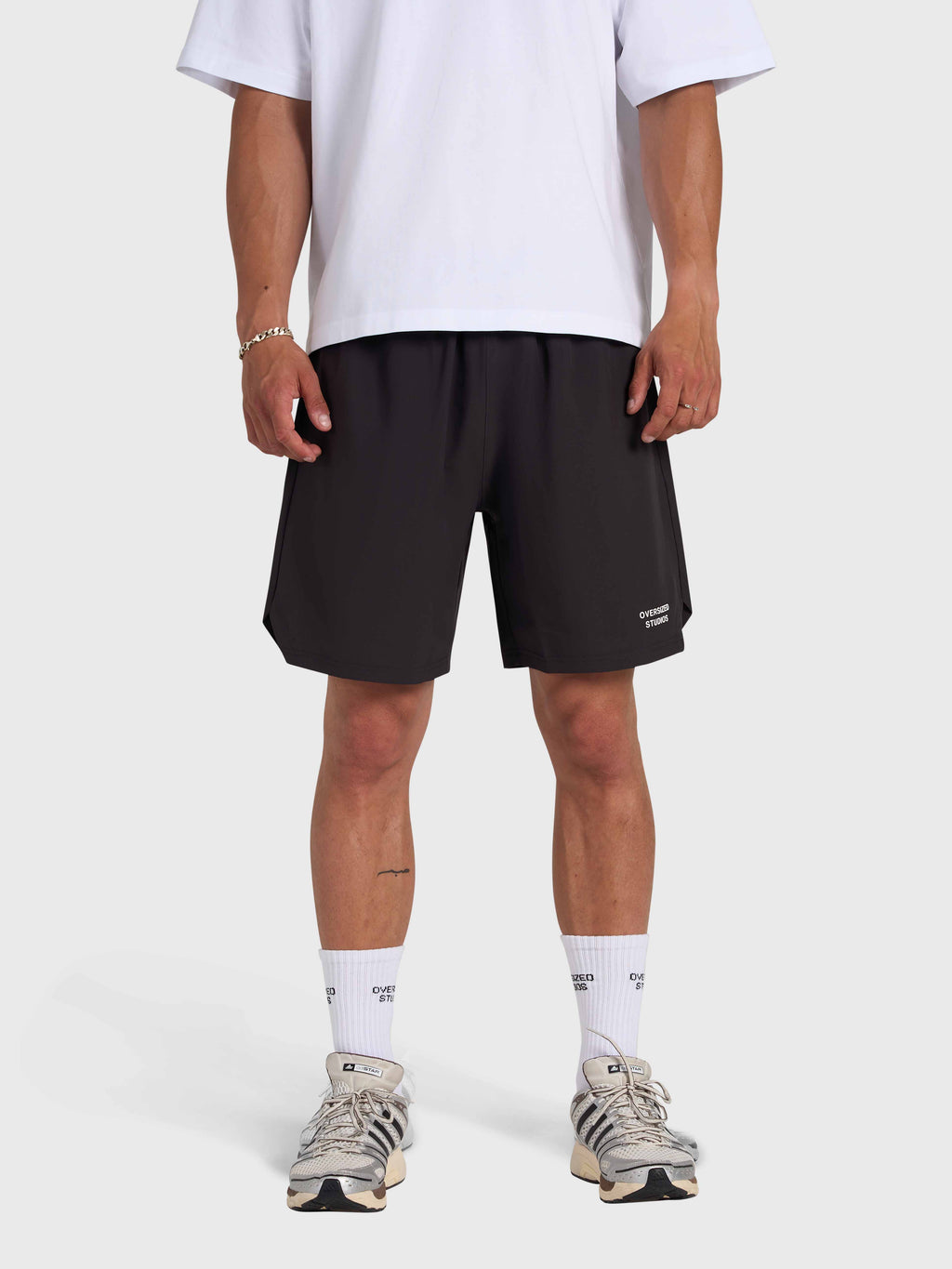 Confidence V2 Tech Shorts - Black/White