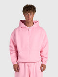 Confidence V2 Zip Hoodie - Pink/White