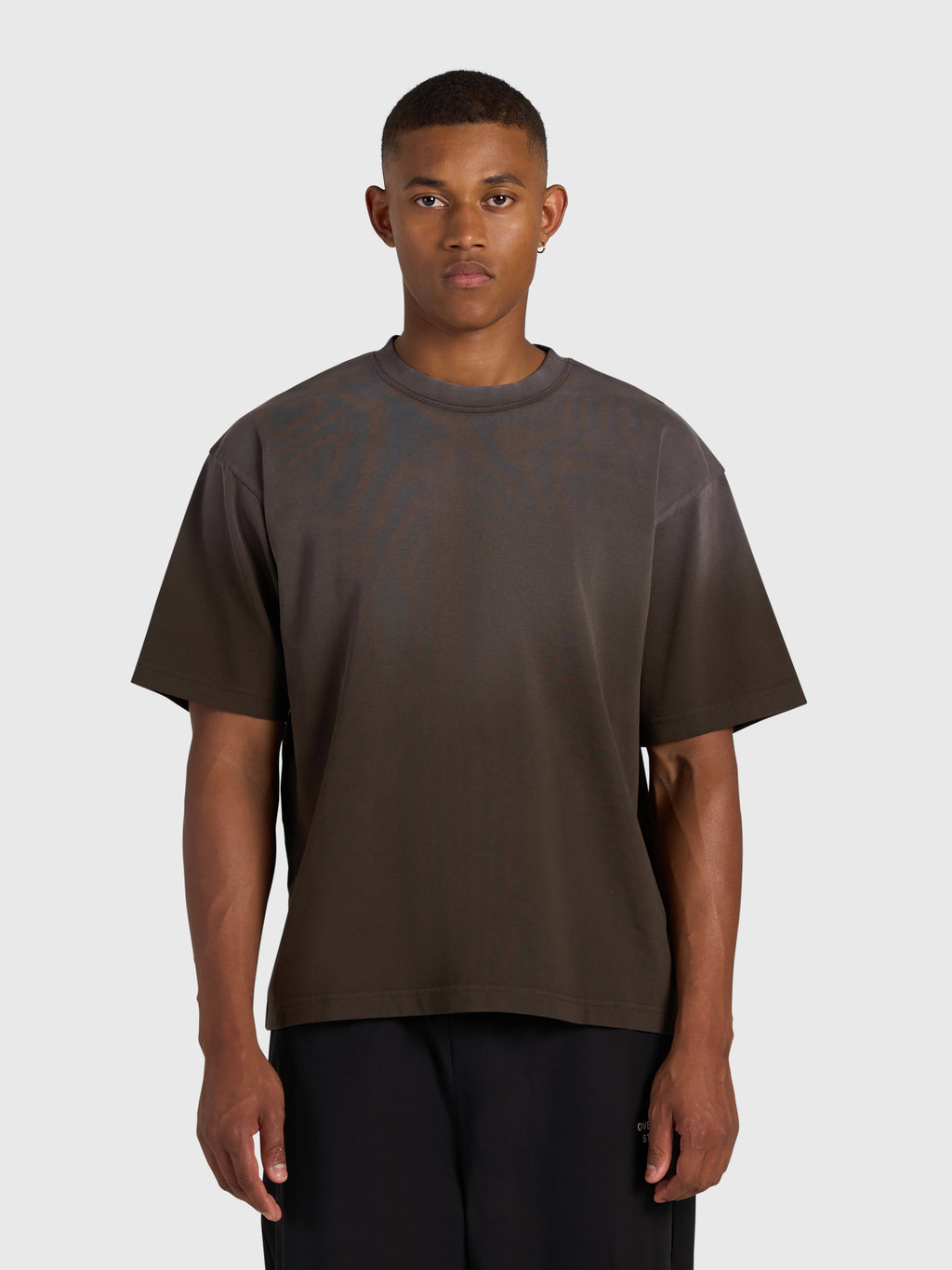 Confidence V2 Heavy Box Tee - Vintage Brown/White
