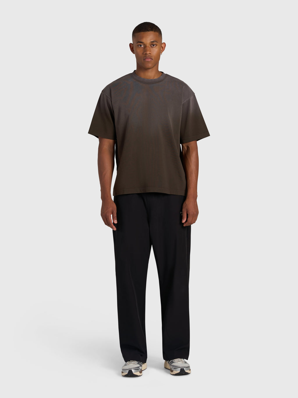 Confidence V2 Heavy Box Tee - Vintage Brown/White