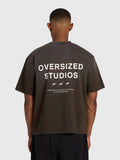 Confidence V2 Heavy Box Tee - Vintage Brown/White