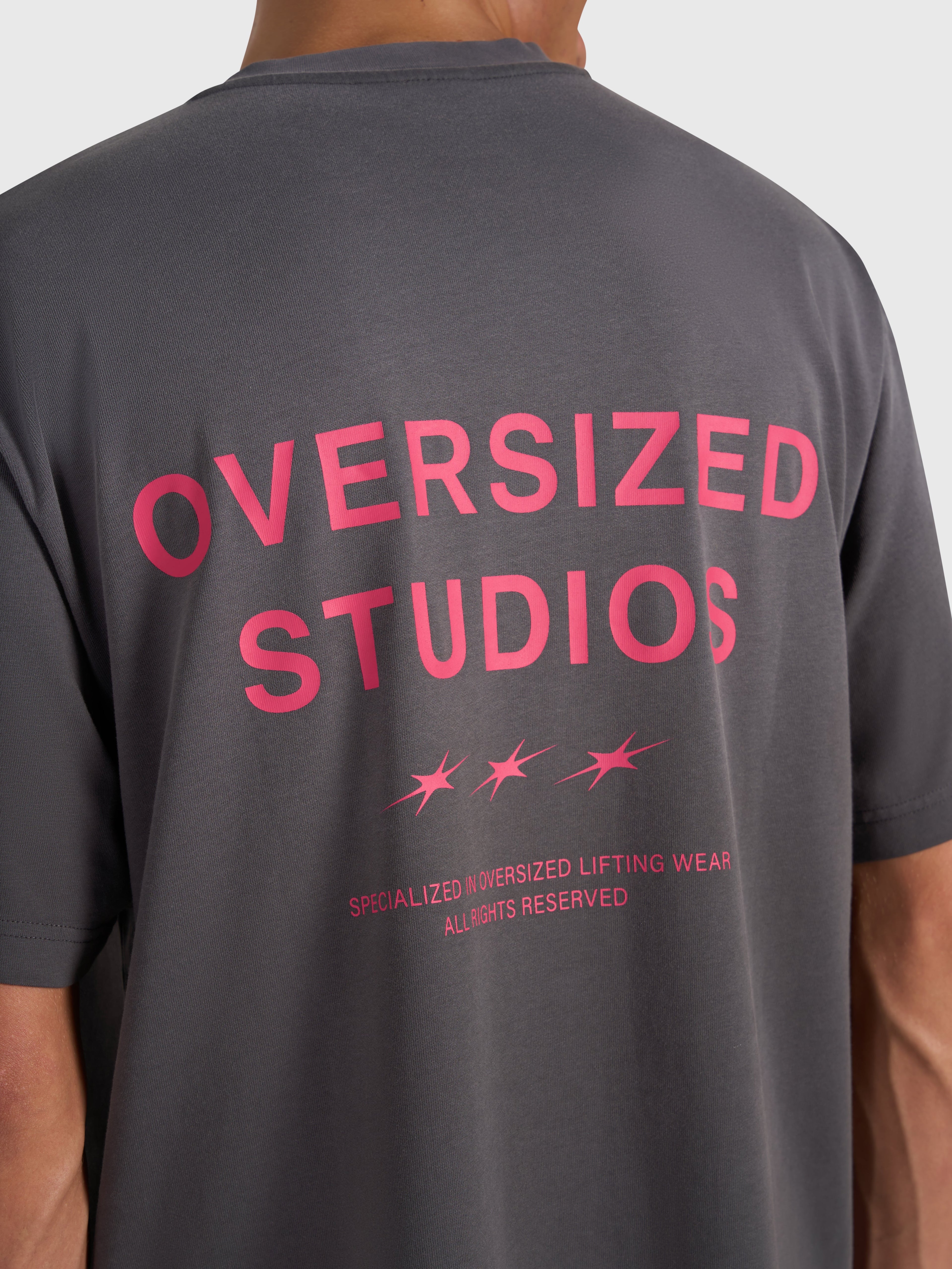 Confidence V2 Heavy Box Tee - Vintage Grey/Pink