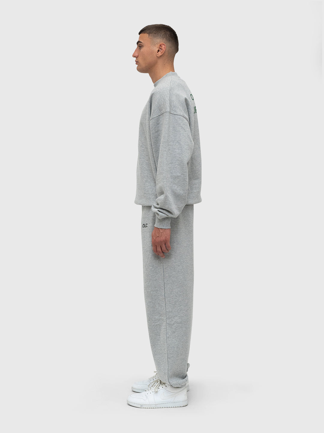 Logo Sweatpants - Melange Grey/Black