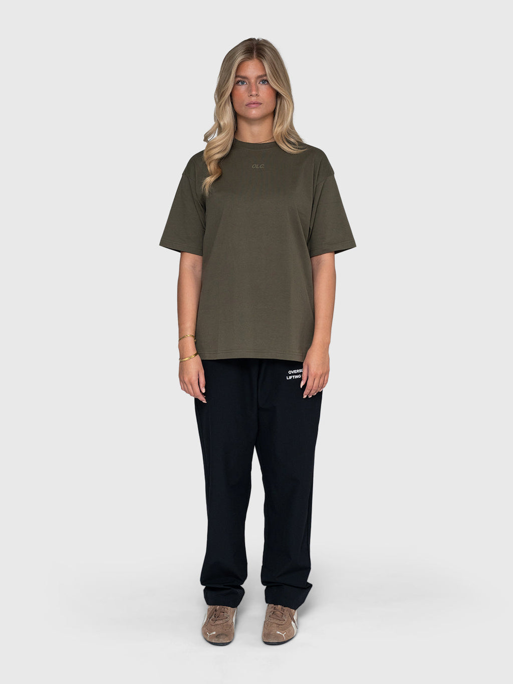 Logo Box Tee - Army/Black