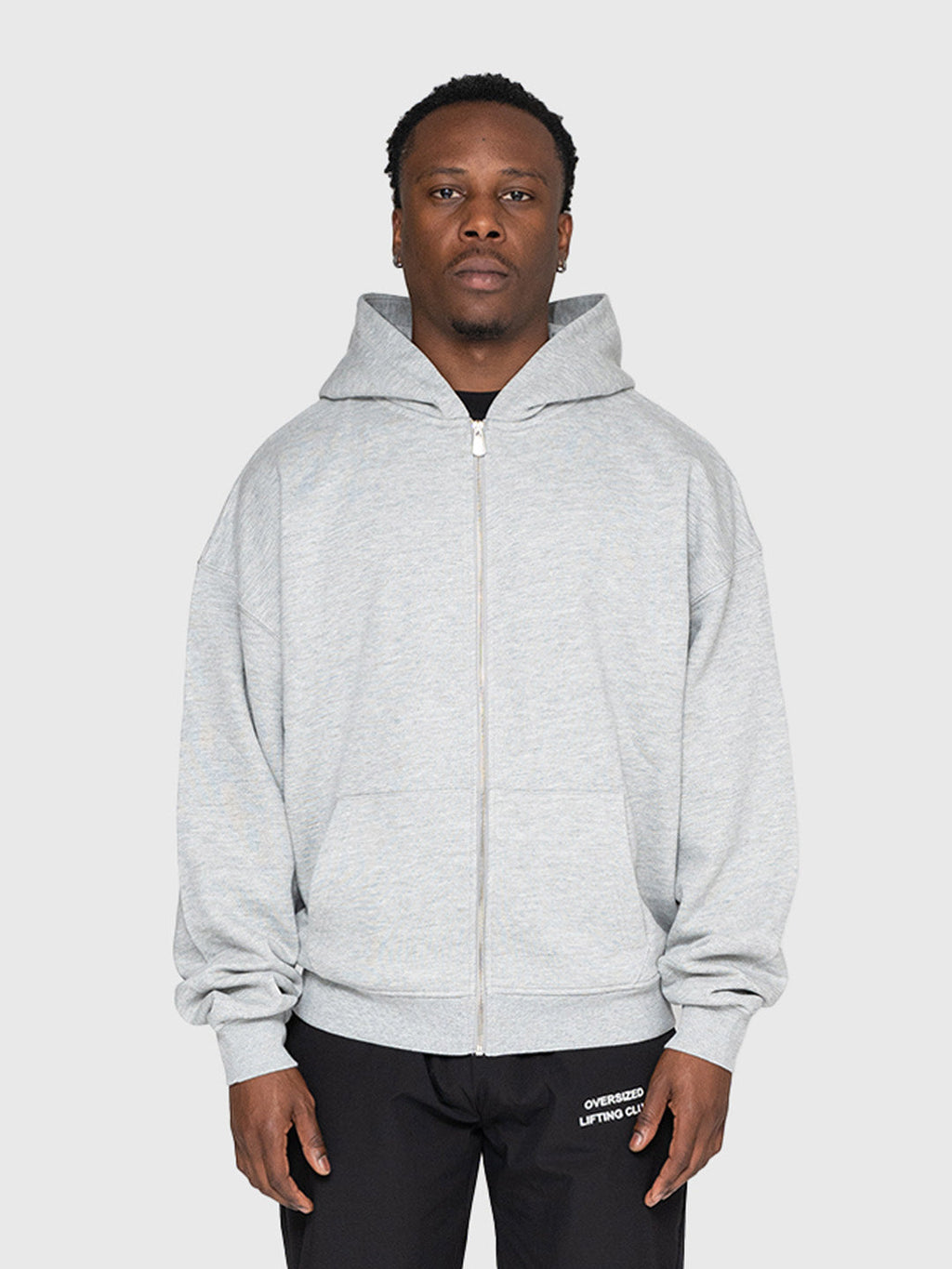 Confidence Zip Hoodie - Melange Grey/Forest