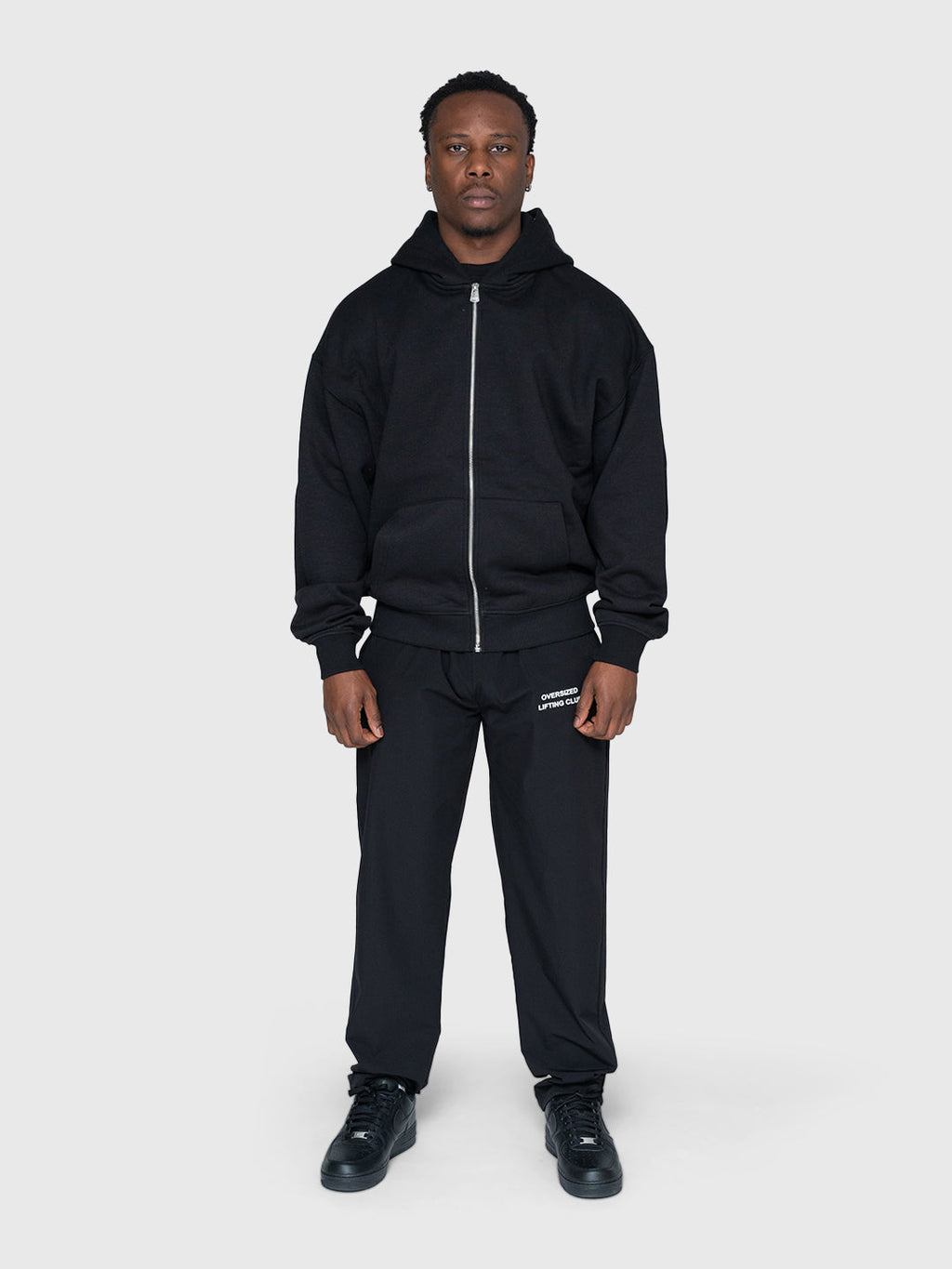 Confidence Zip Hoodie - Black/White