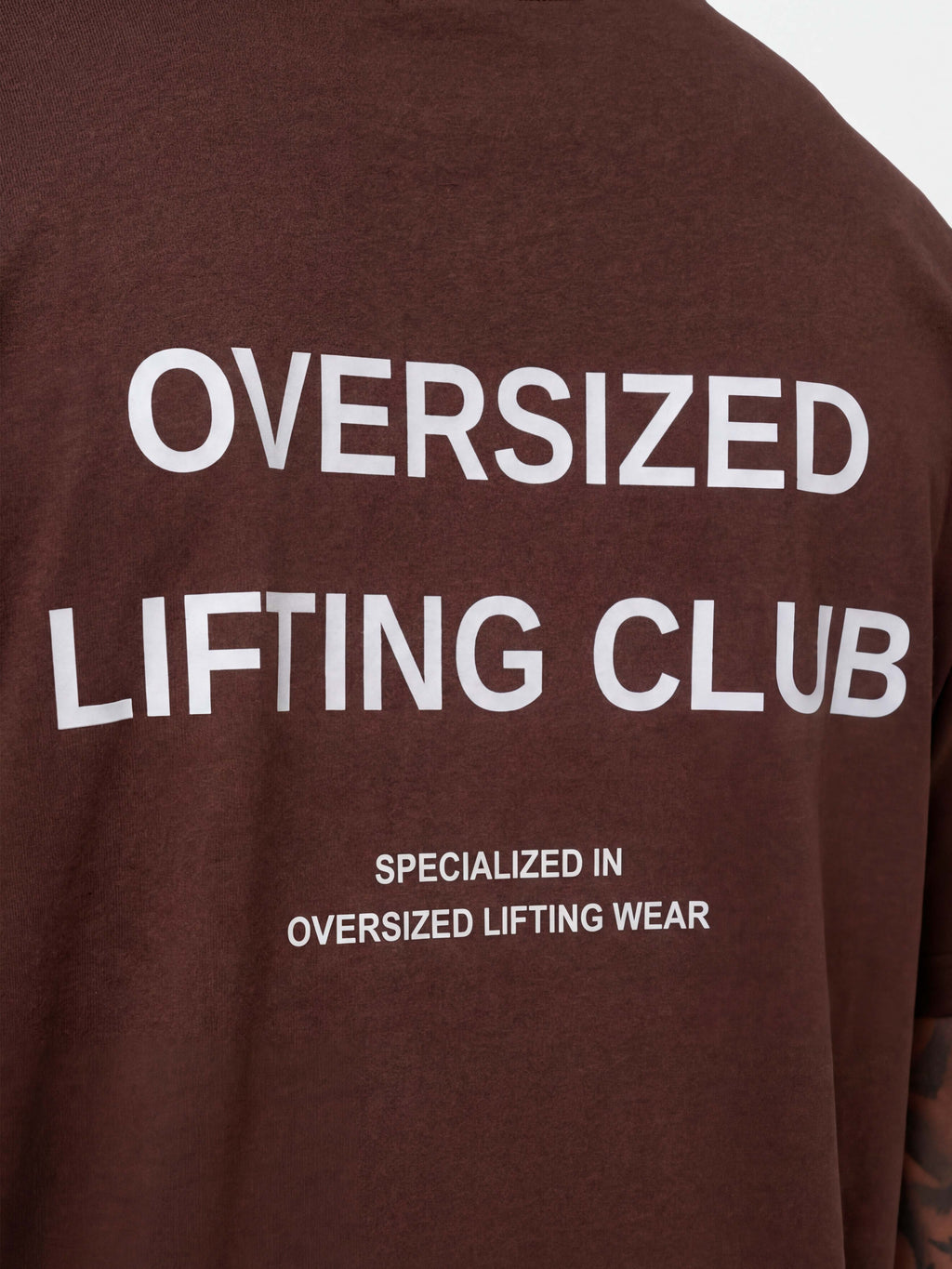 Confidence Box Tee - Brown/White