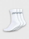 3-Pack: Confidence Socks - White/Black