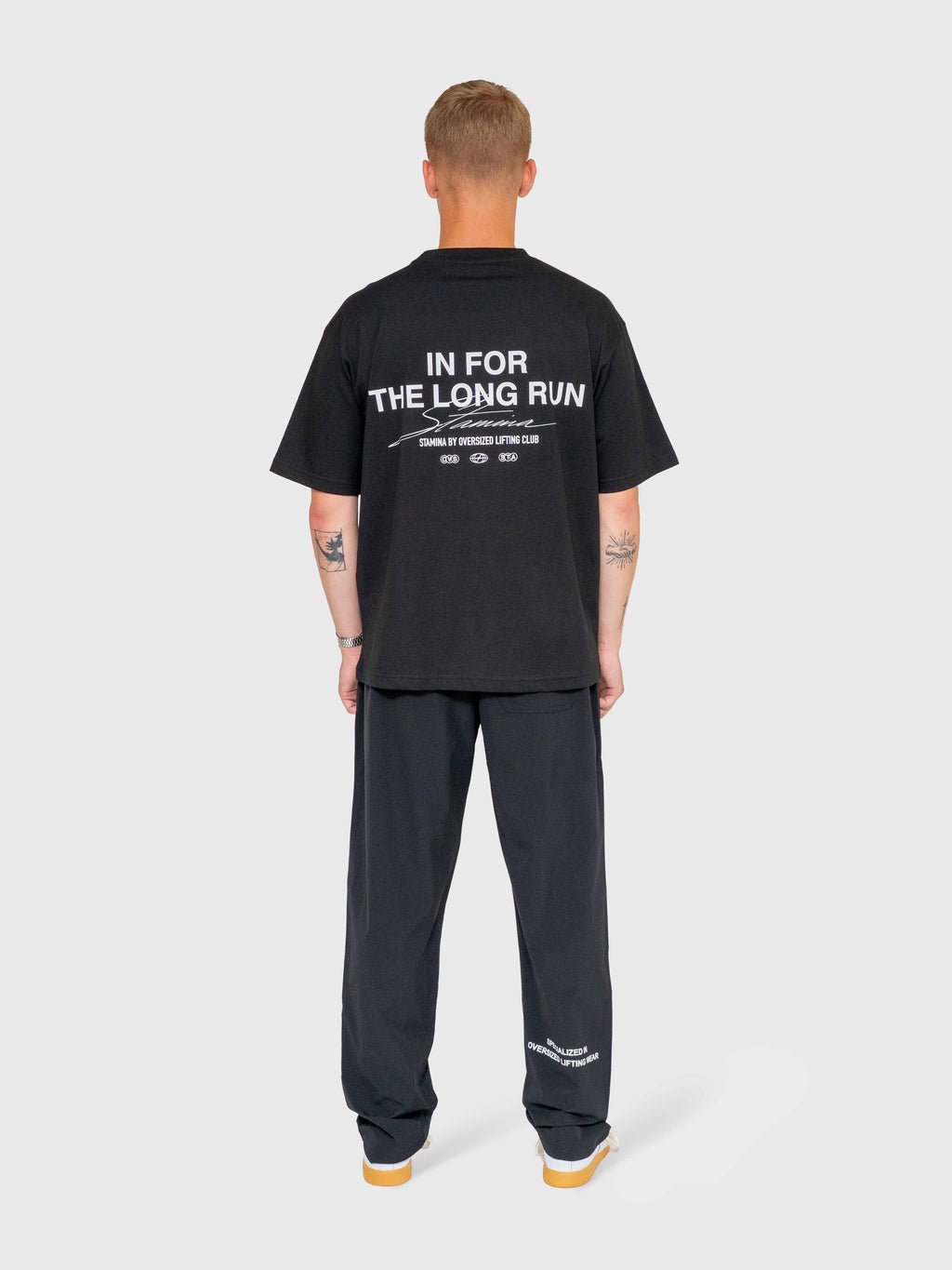 Long run Box Tee - Black/White