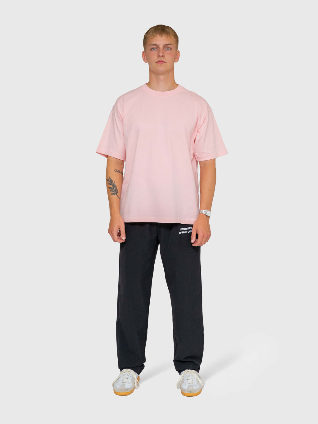 Long Run Box Tee - Pink/White