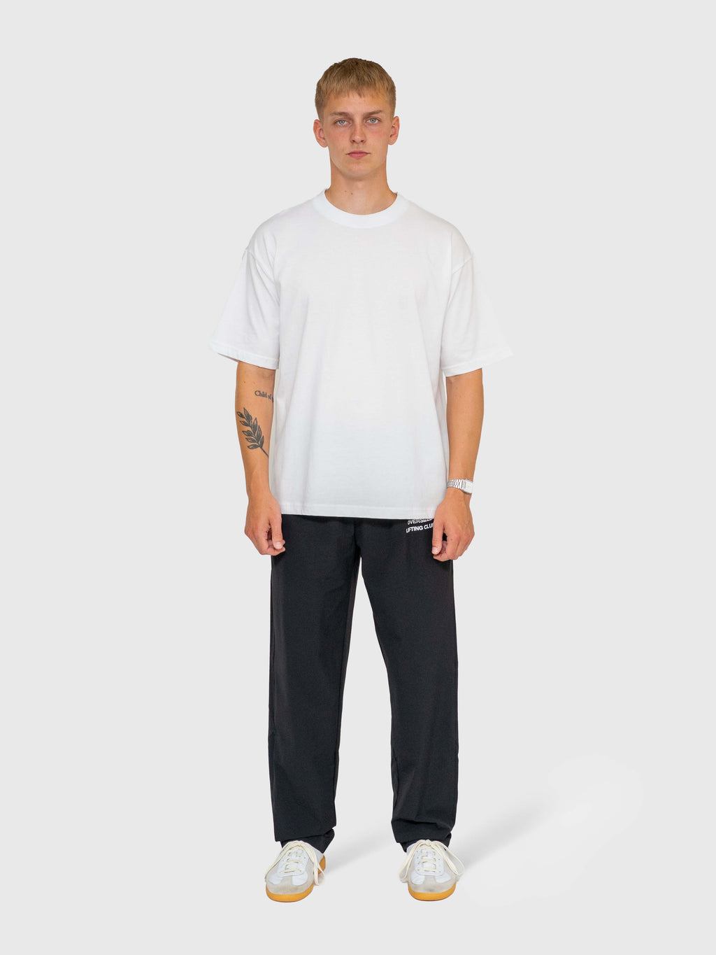 Long Run Box Tee - White/Black