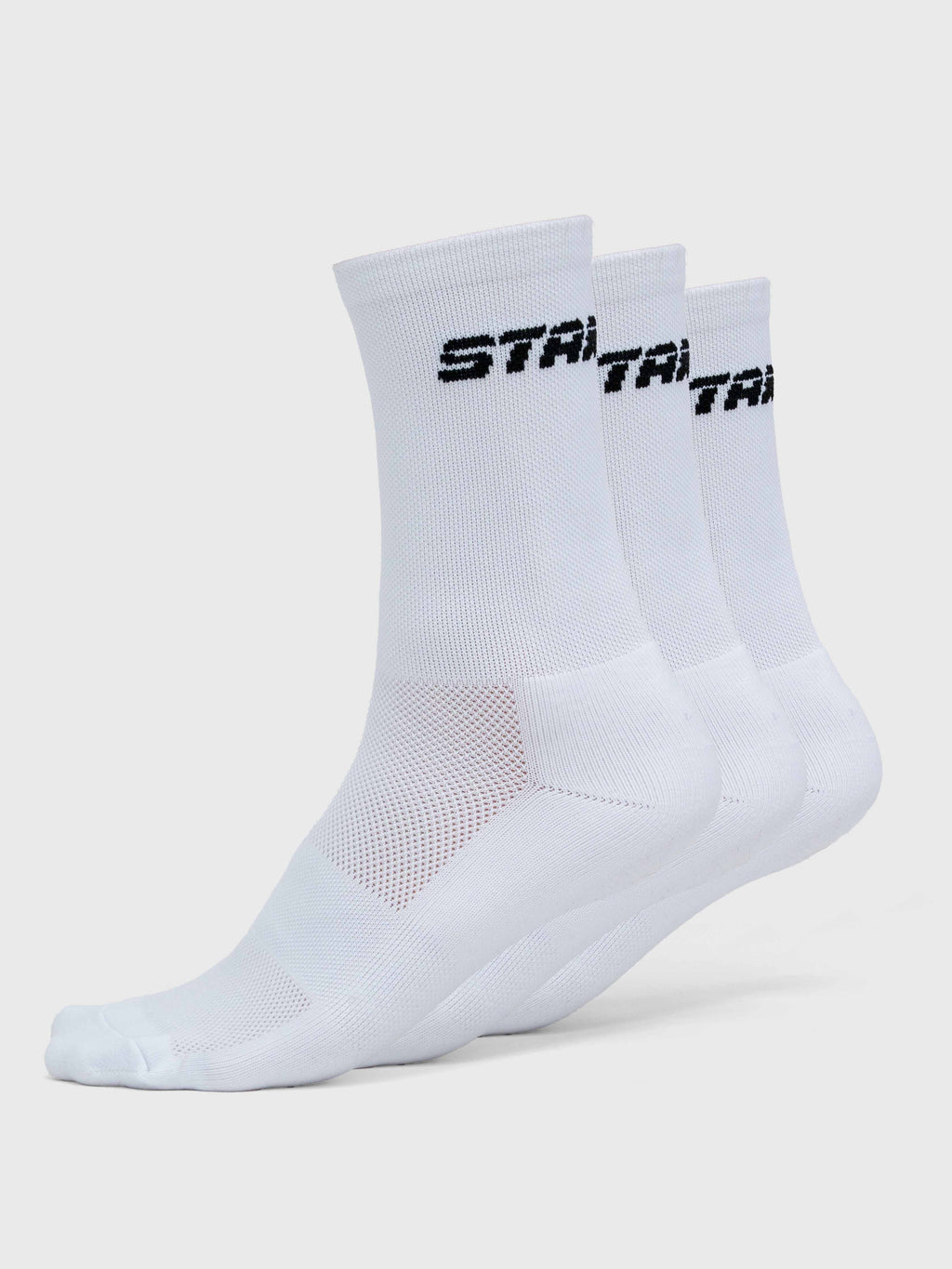 3-Pack Stamina Socks - White/Black