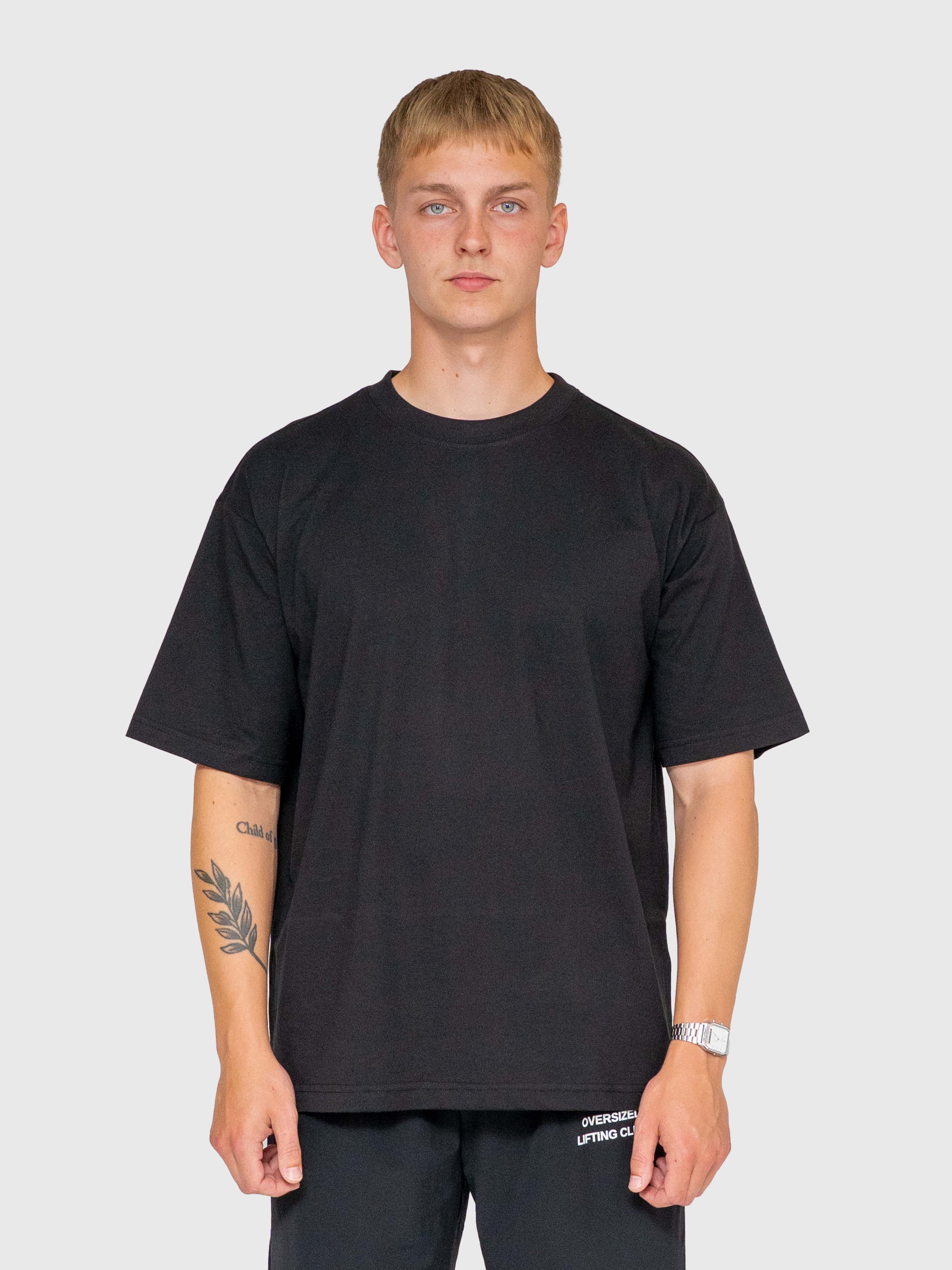 Long Run Box Tee - Black/Pink