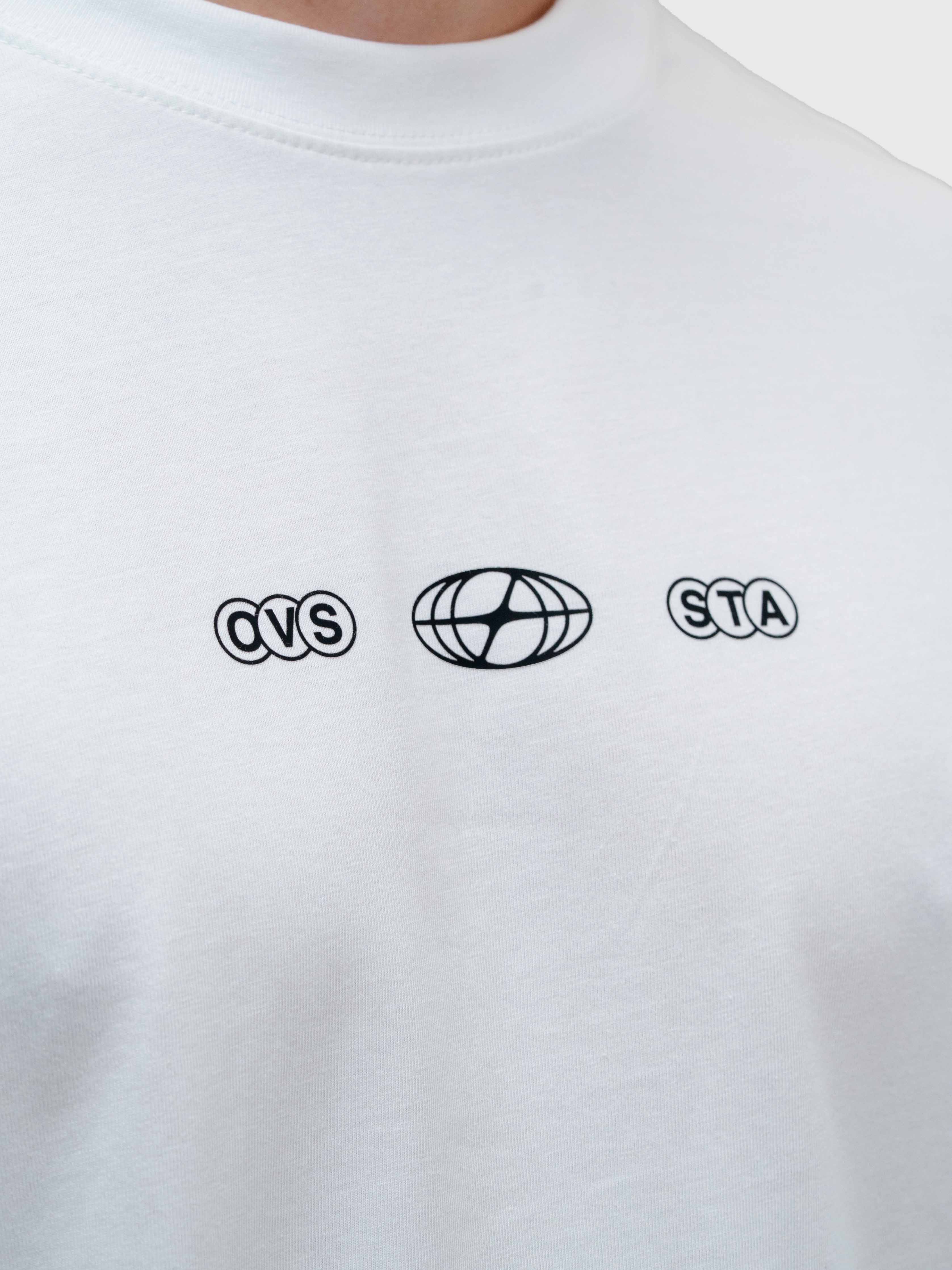 Stamina Chrome Box Tee - White/Pink