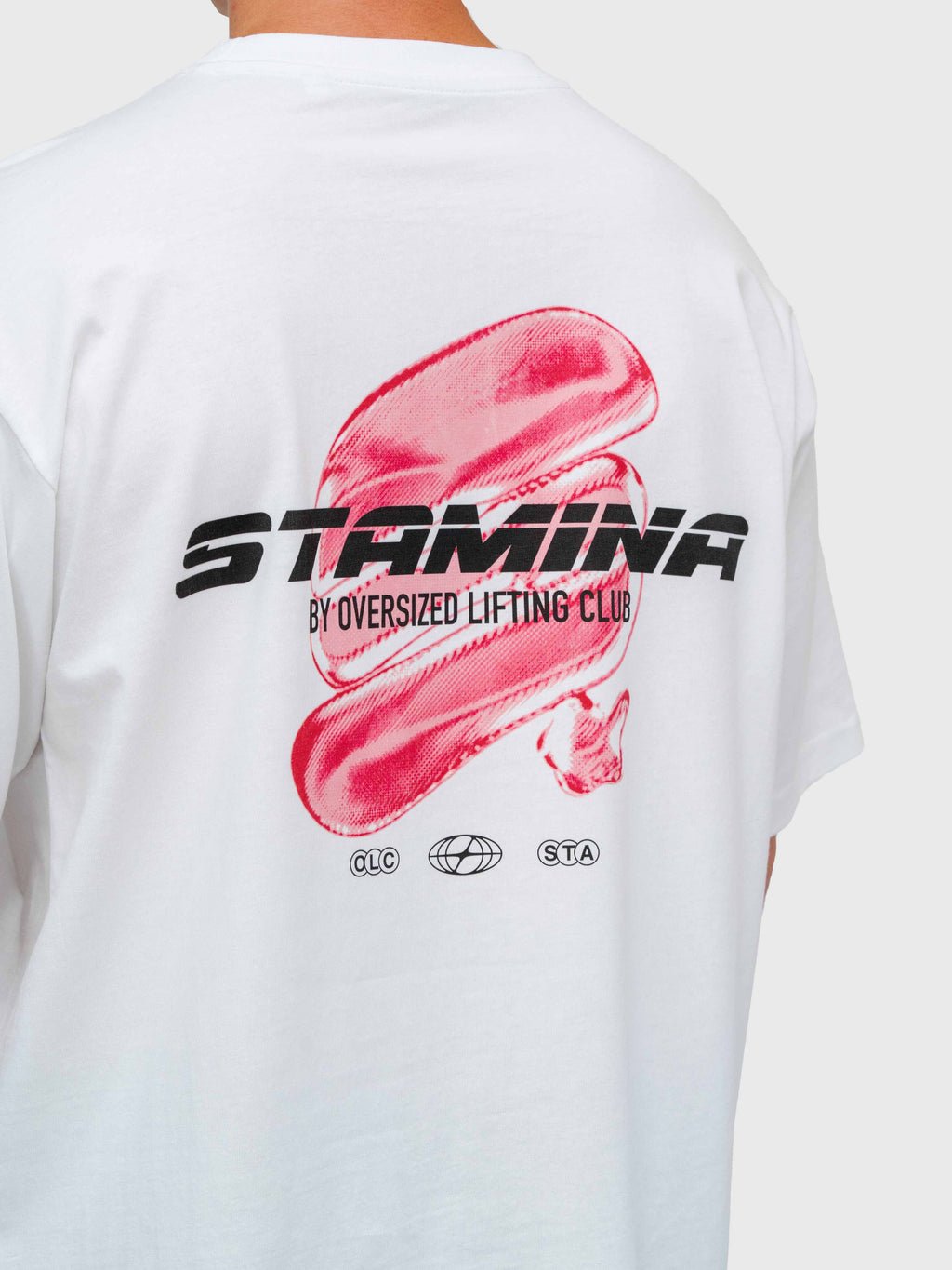 Stamina Chrome Box Tee - White/Pink