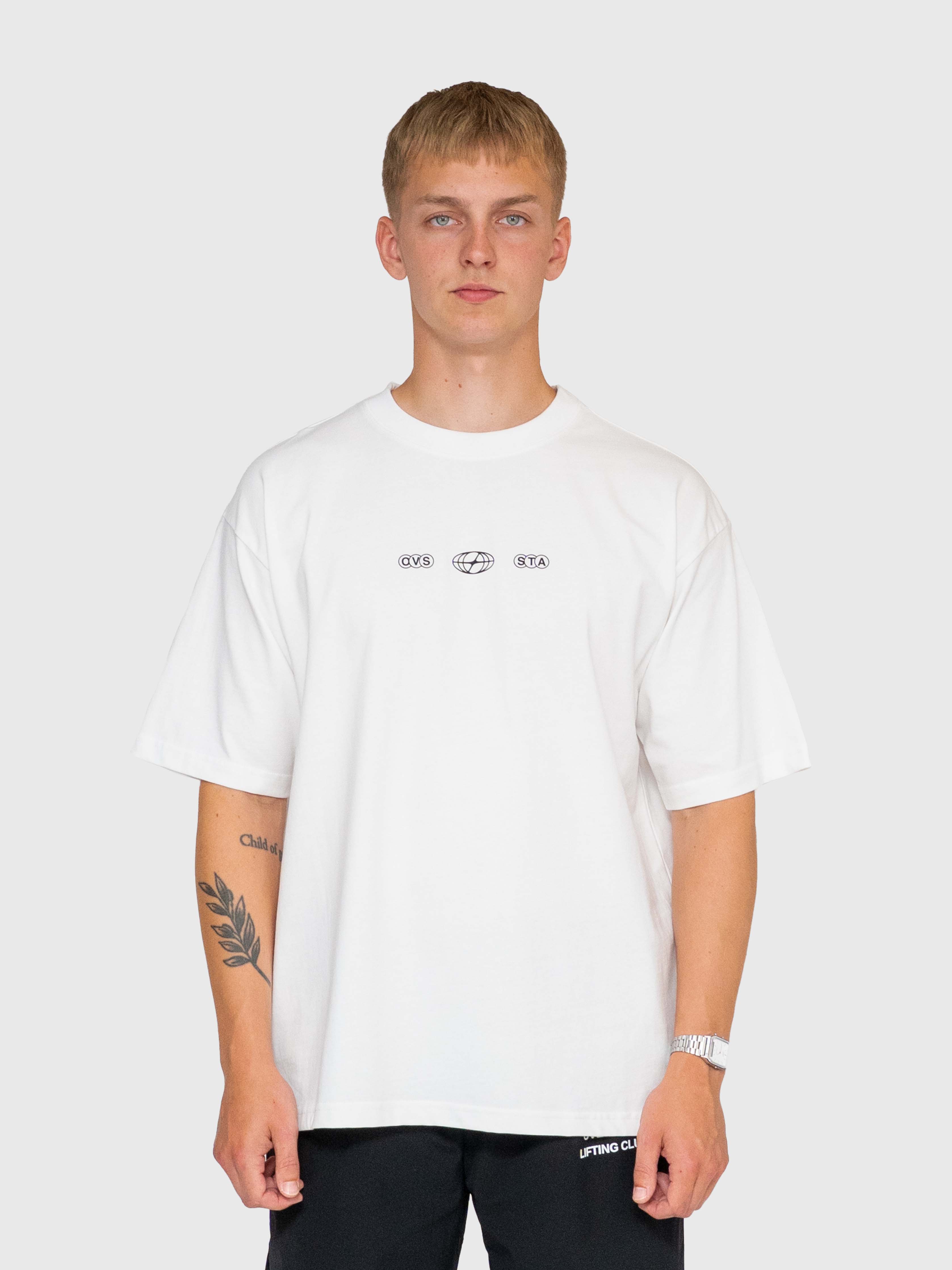 Stamina Chrome Box Tee - White/Pink