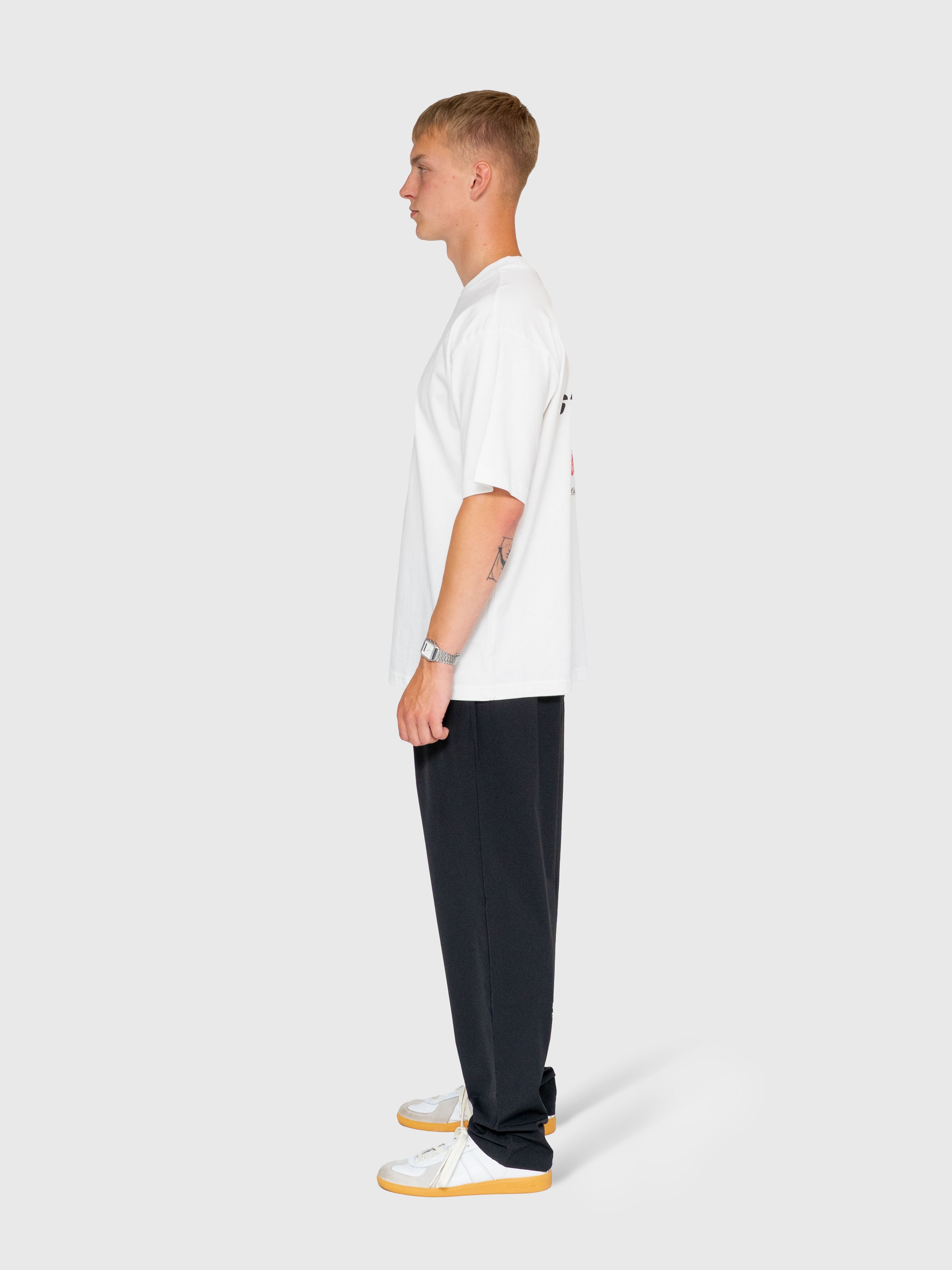Stamina Chrome Box Tee - White/Pink