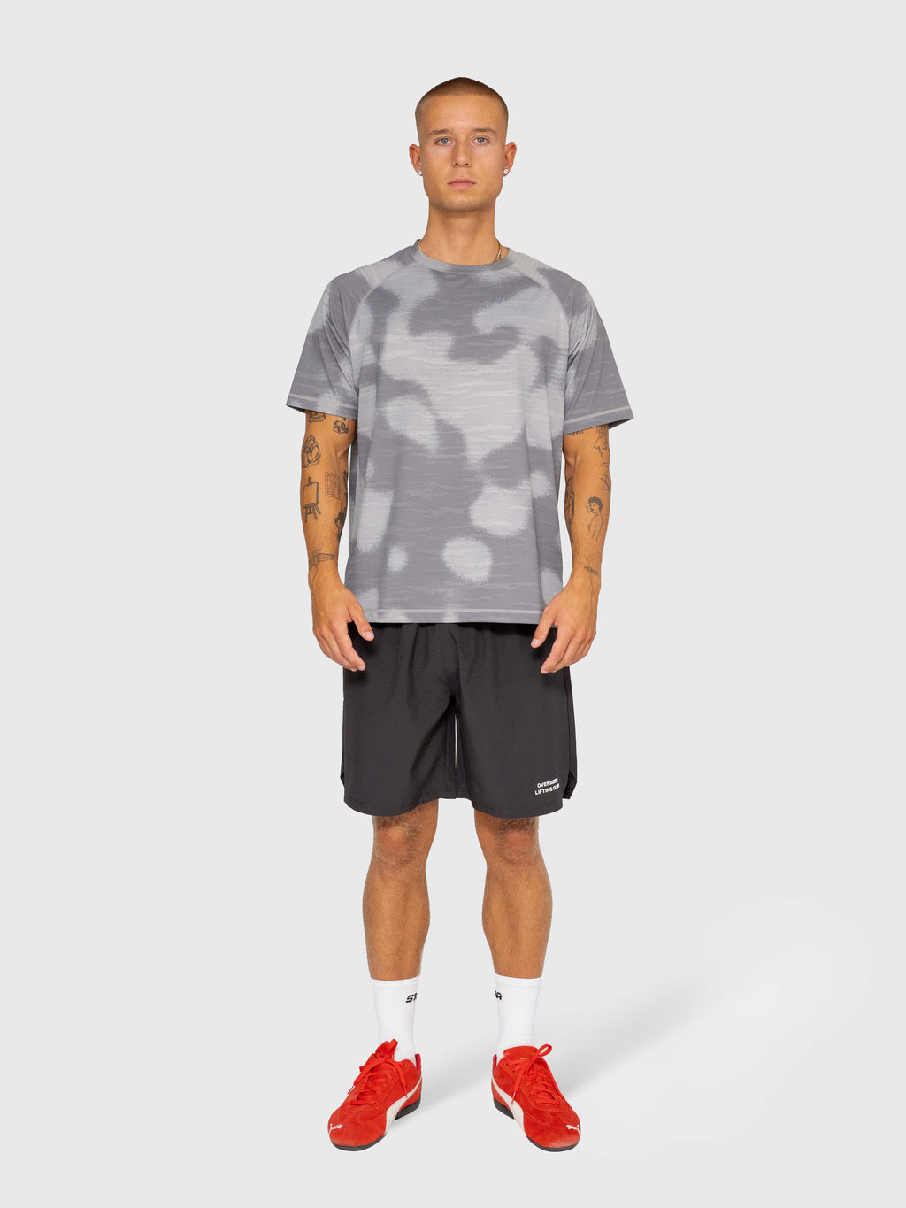 Logo Active Tee - Grey/White