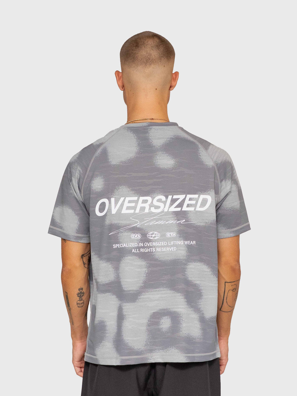 Logo Active Tee - Grey/White