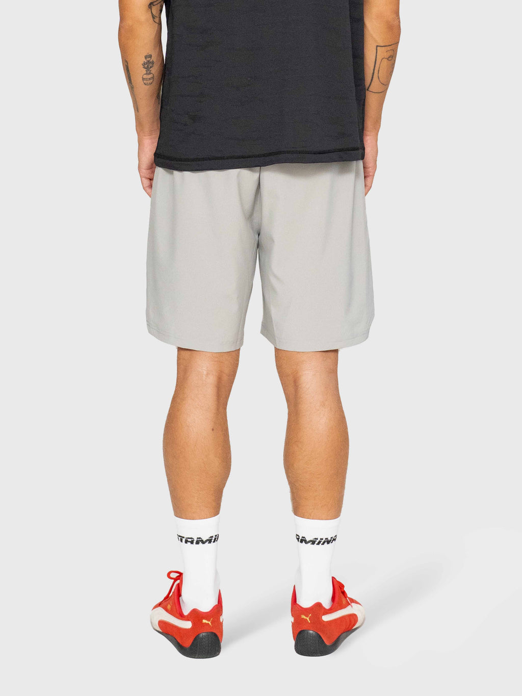 Confidence Tech Shorts 2.0 - Neutral Grey/White