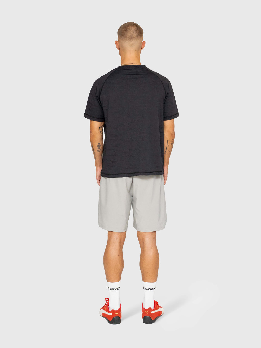 Confidence Tech Shorts 2.0 - Neutral Grey/White