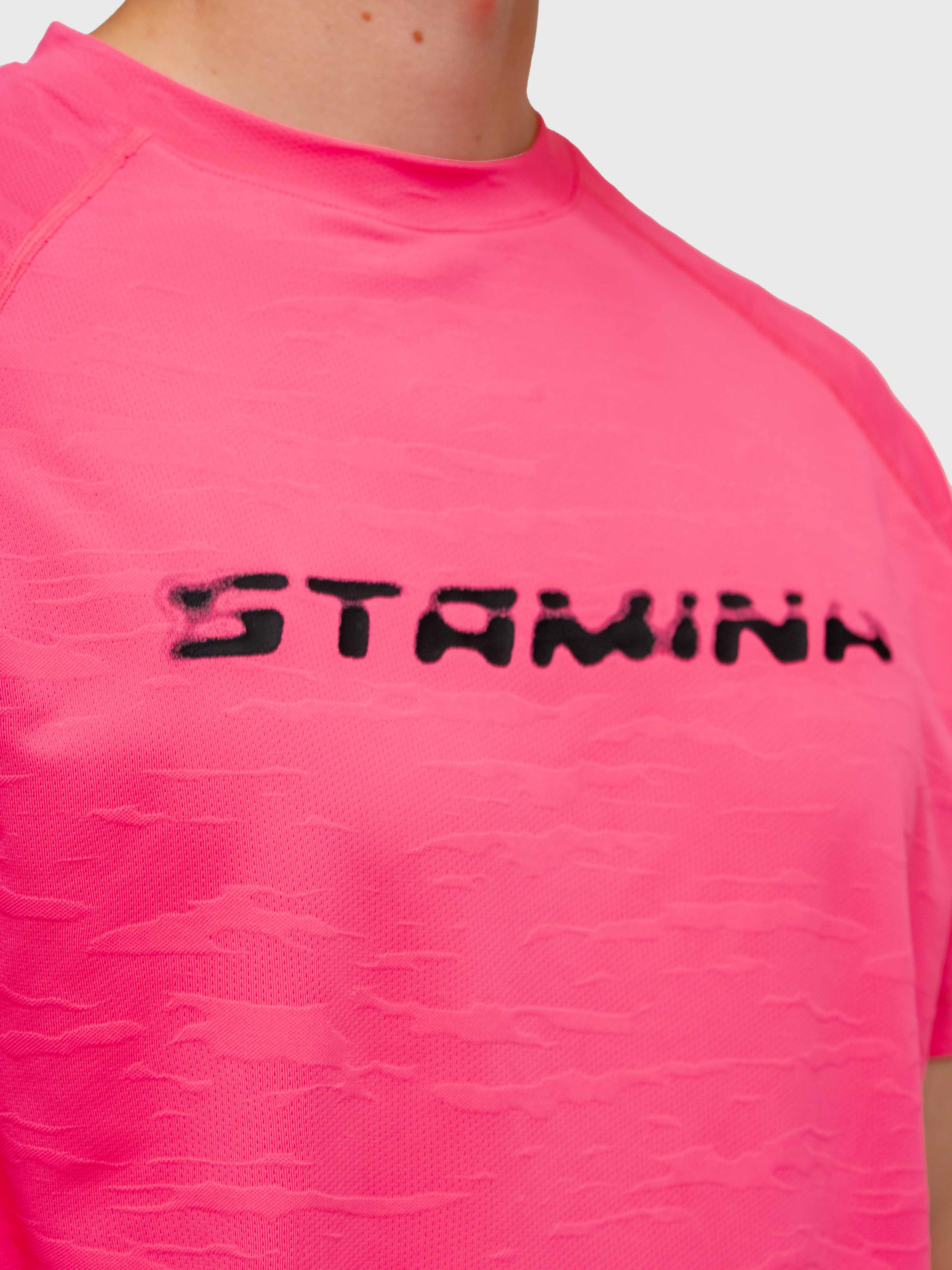 Flow Active Tee - Hot Pink/Black