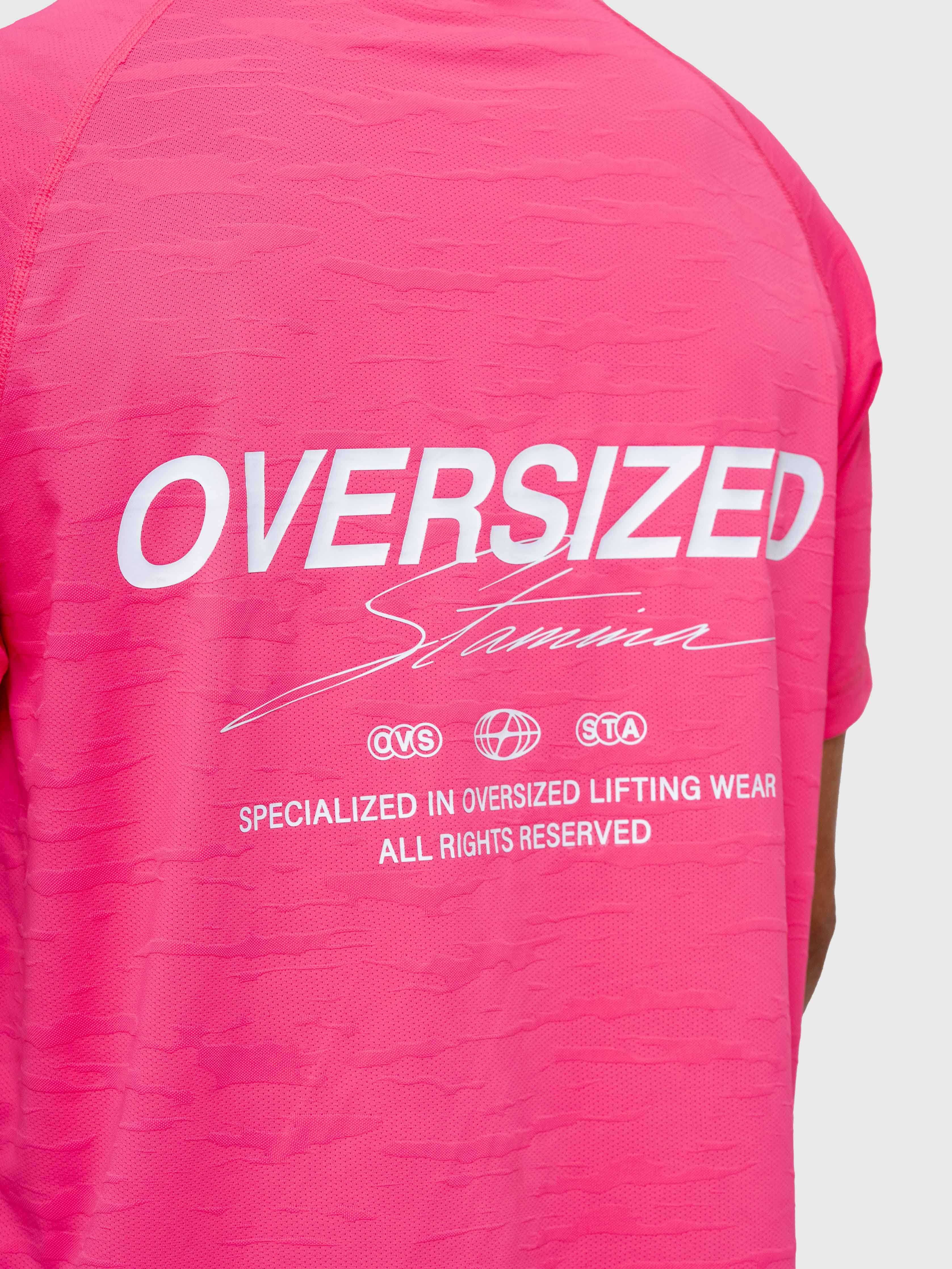Logo Active Tee - Hot Pink/White