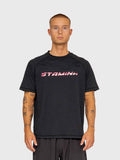 Flow Active Tee - Black/Pink
