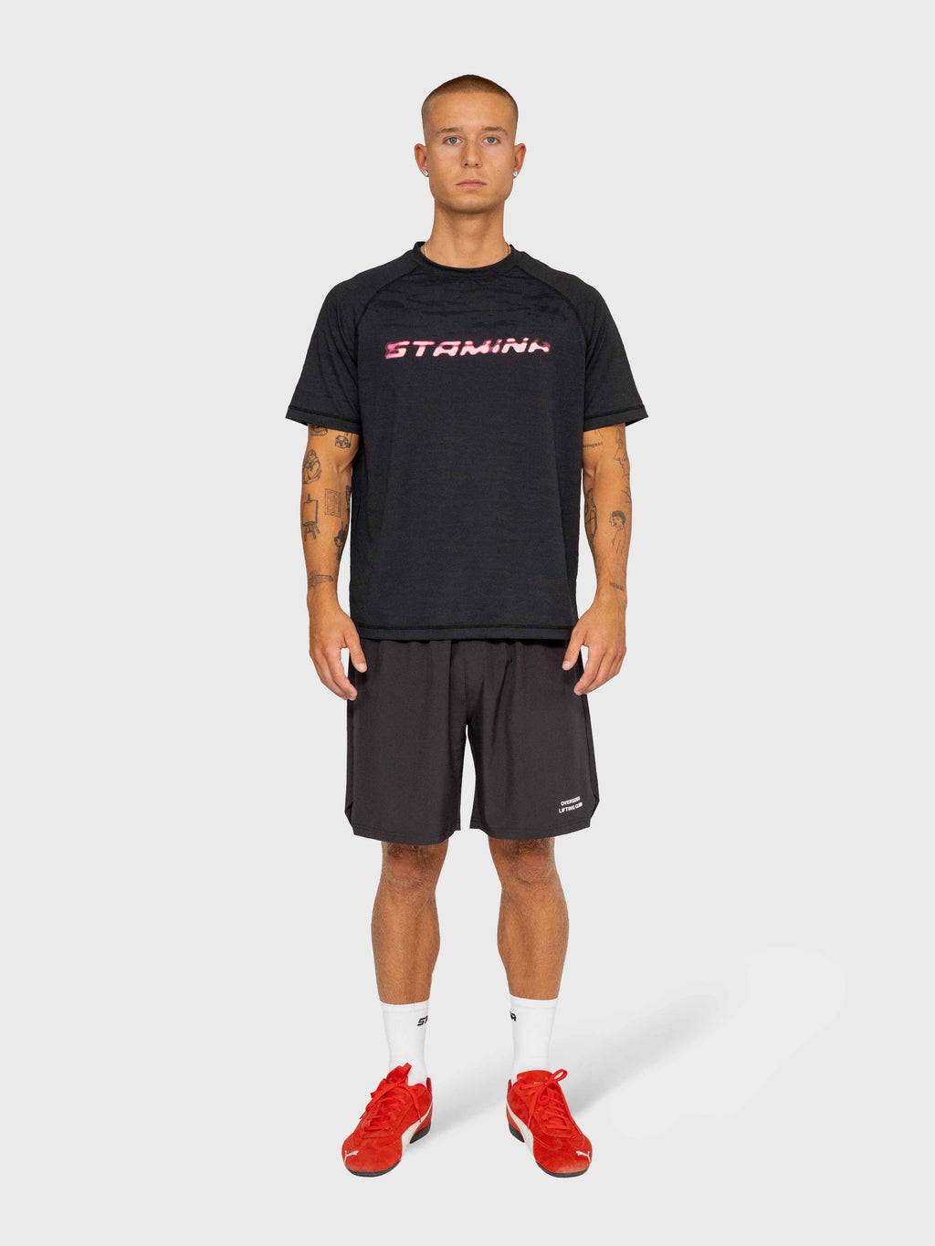 Flow Active Tee - Black/Pink