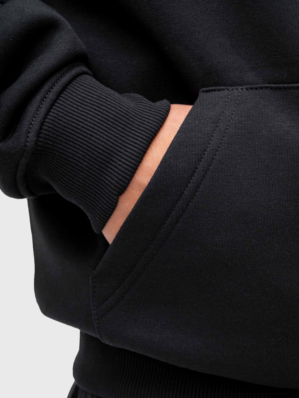 Long Run Hoodie - Black/White