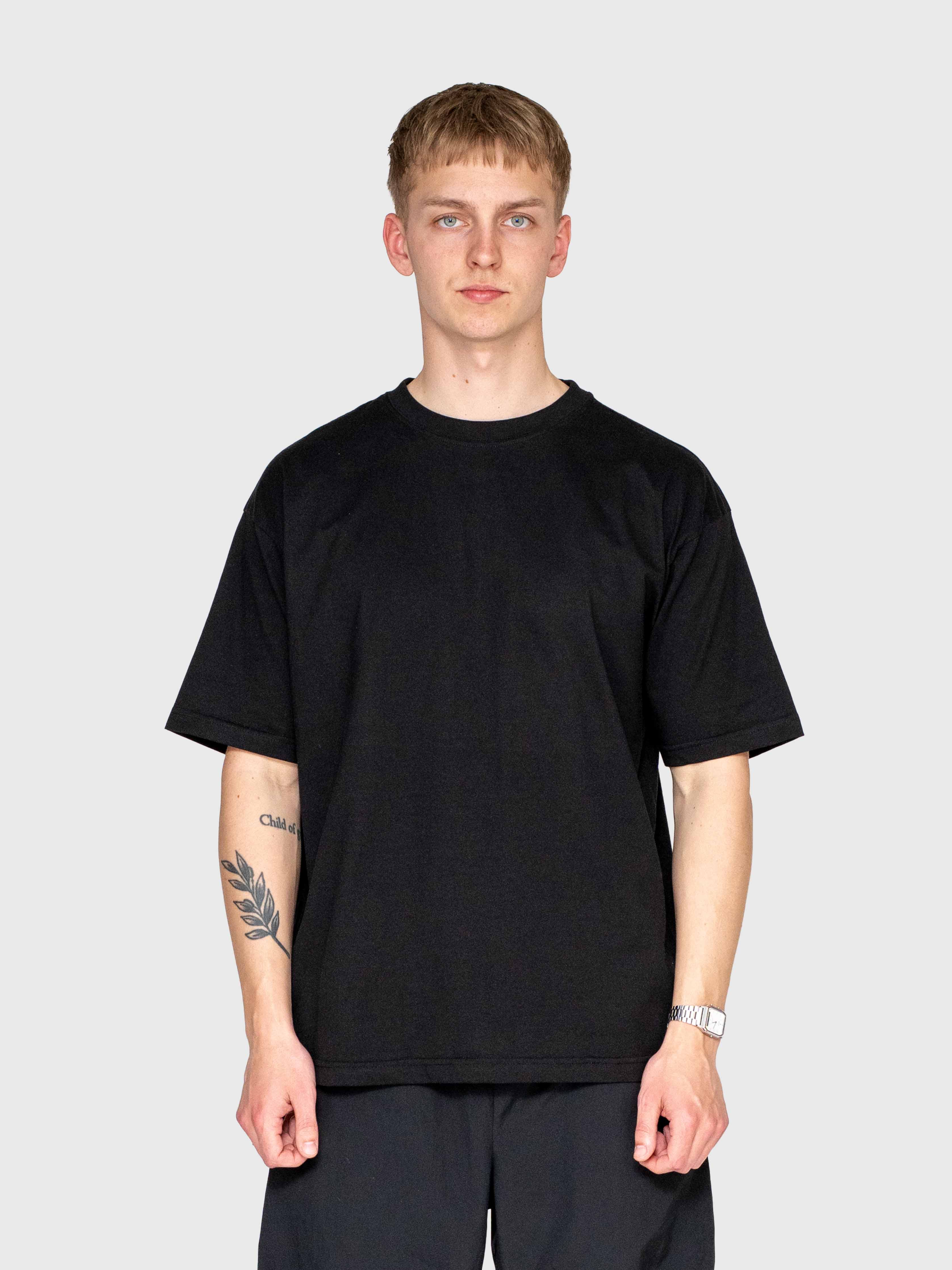 Over box tee - Black/Neon