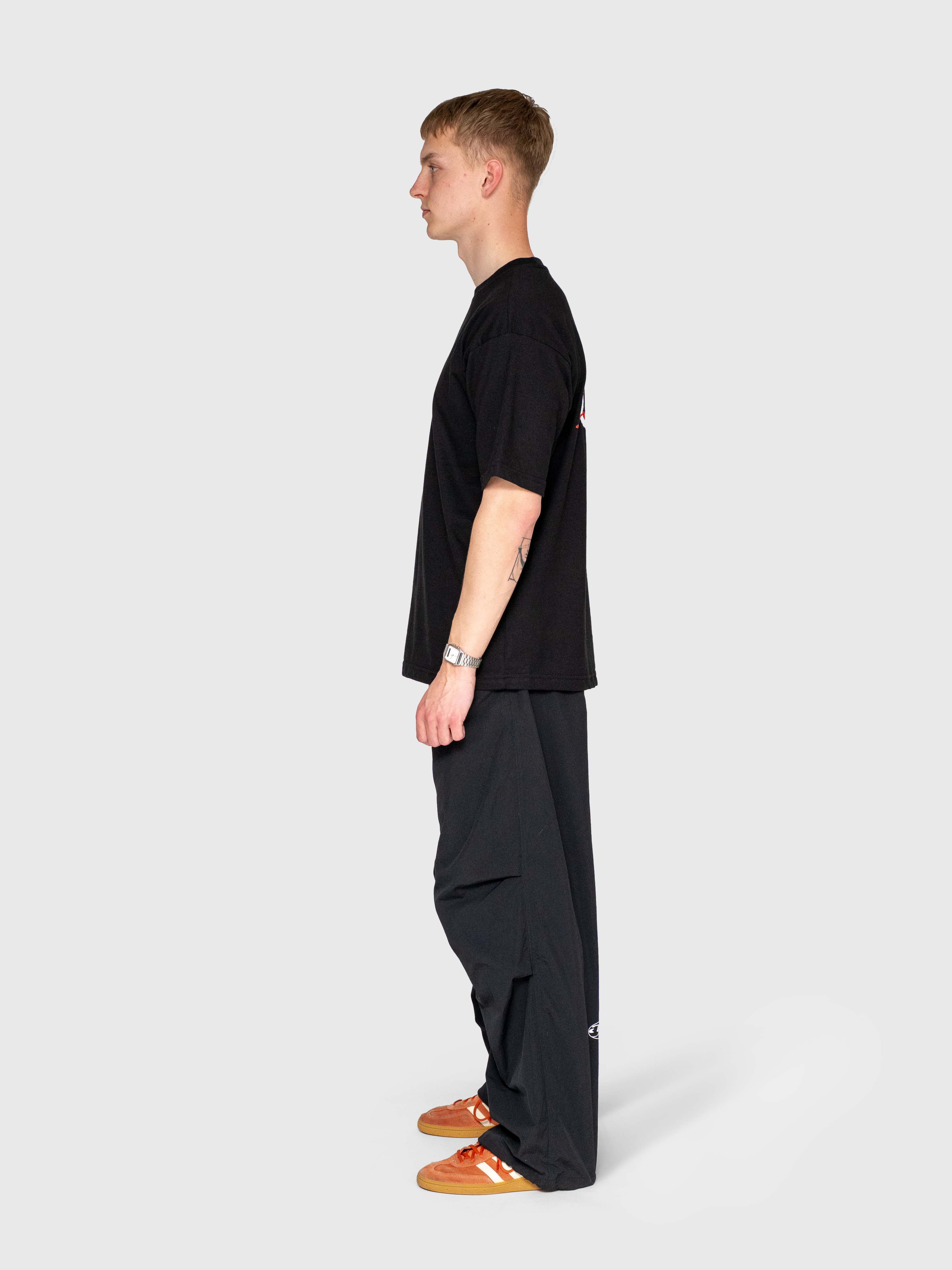 Oversized box tee - Black/Red