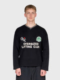 Waffle Football Long Sleeve – Black
