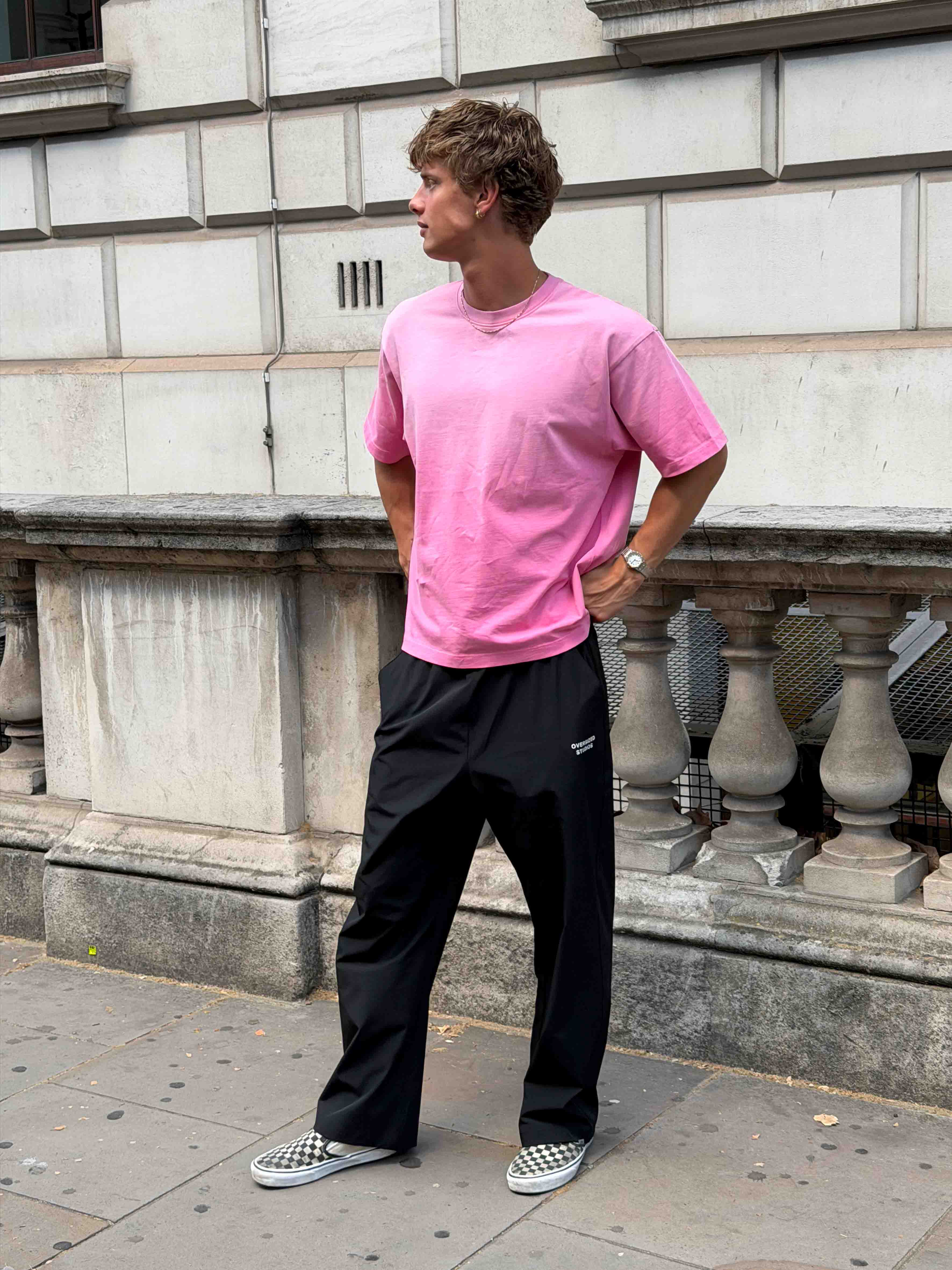 Confidence V2 Heavy Box Tee - Vintage Pink/White