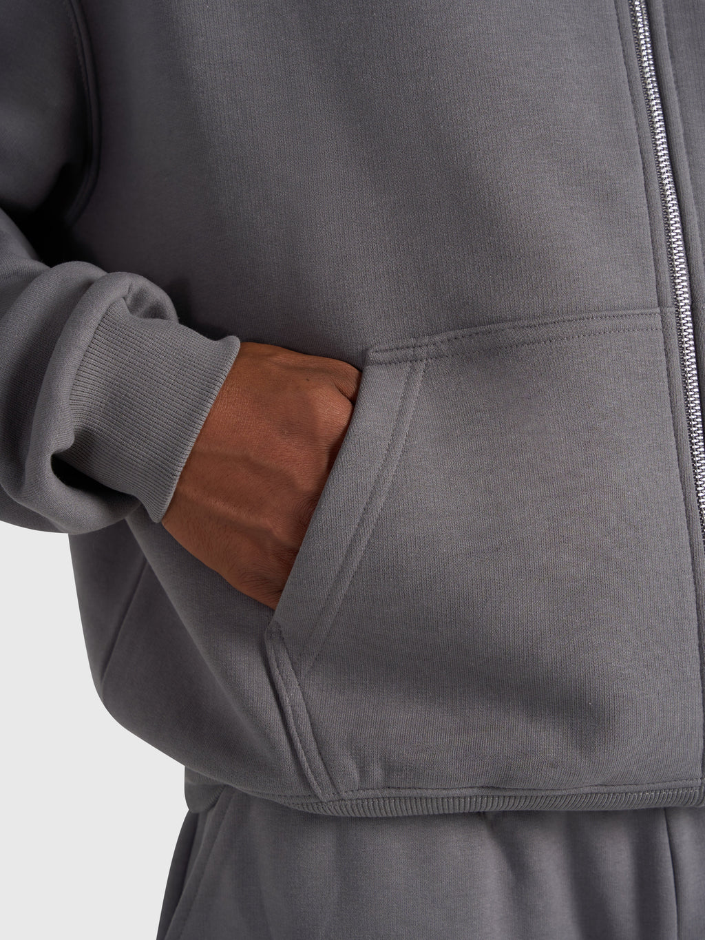 Confidence V2 Zip Hoodie - Steel/Black