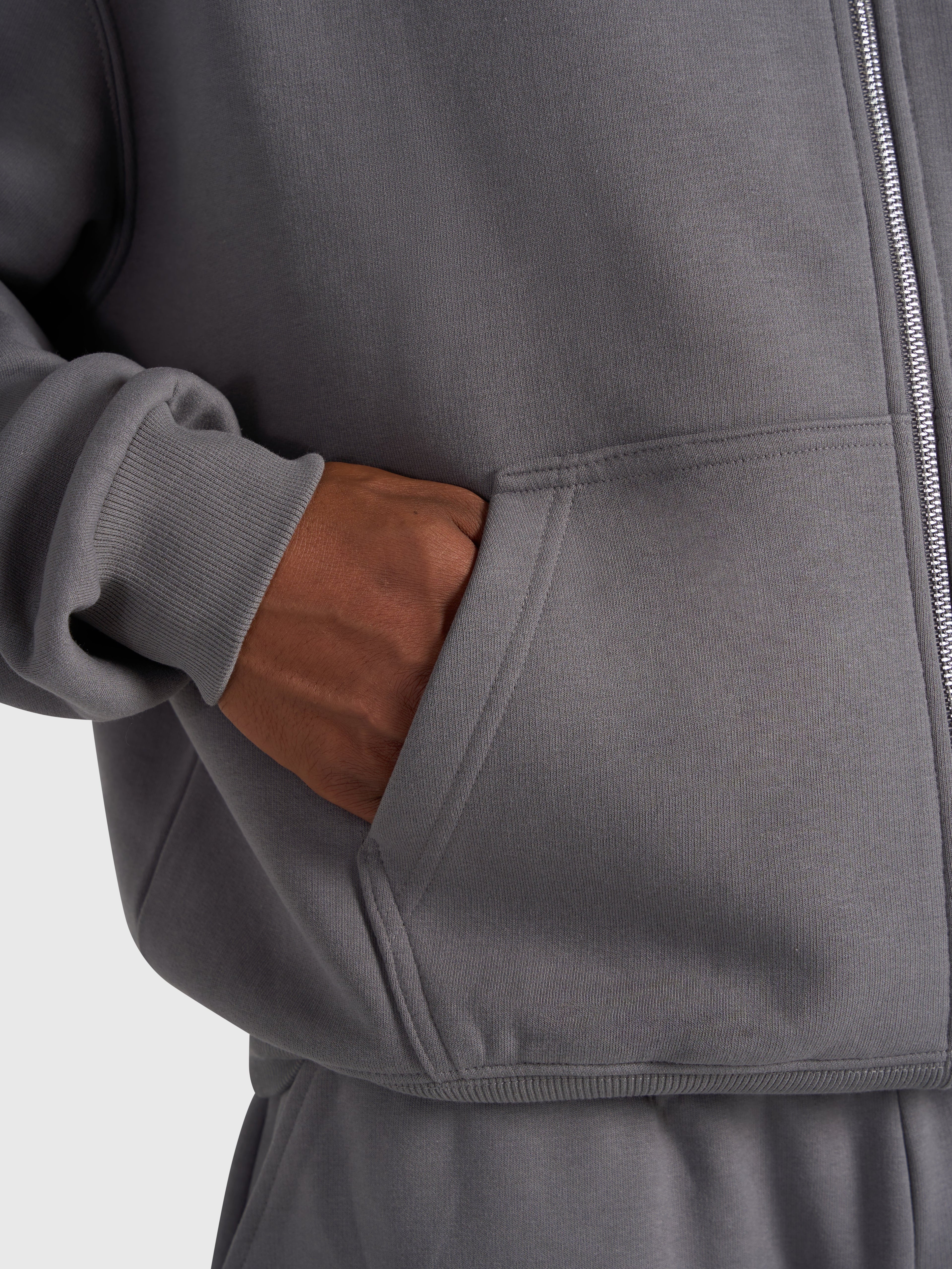 Confidence V2 Zip Hoodie - Steel/Black